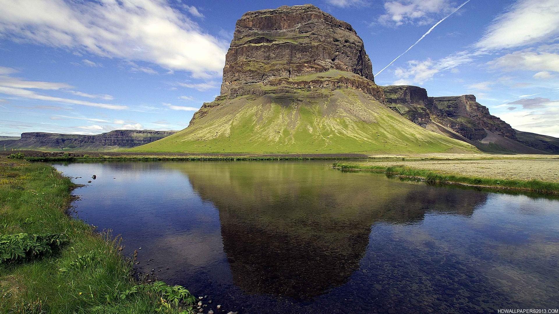 Lake and Mountain Landscape Wallpaper. High Definition