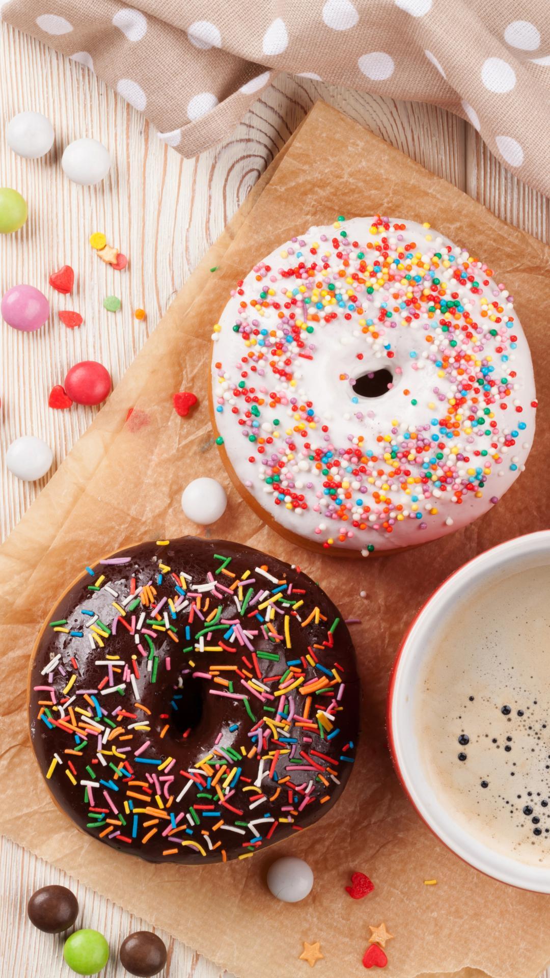 Coffee With A Donut Wallpapers - Wallpaper Cave