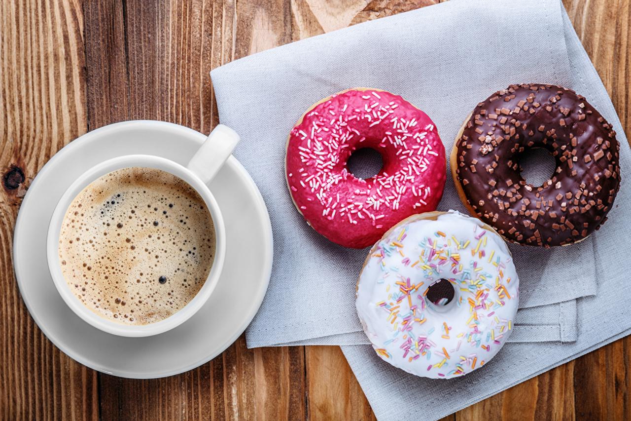 Image Donuts Coffee Cup Food