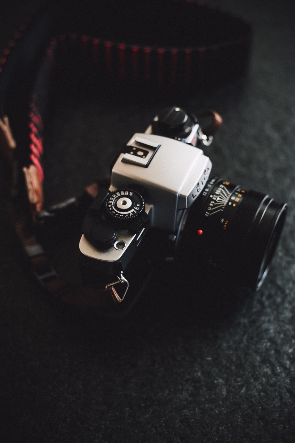 Camera, electronics, old and table. HD photo