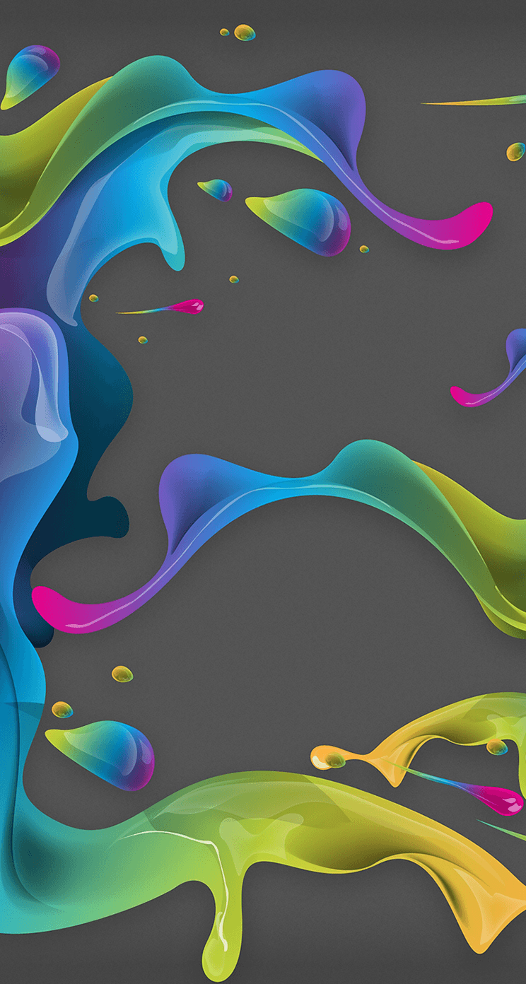 Colored Liquid Lock Screen. OHMIUX. Cellphone wallpaper