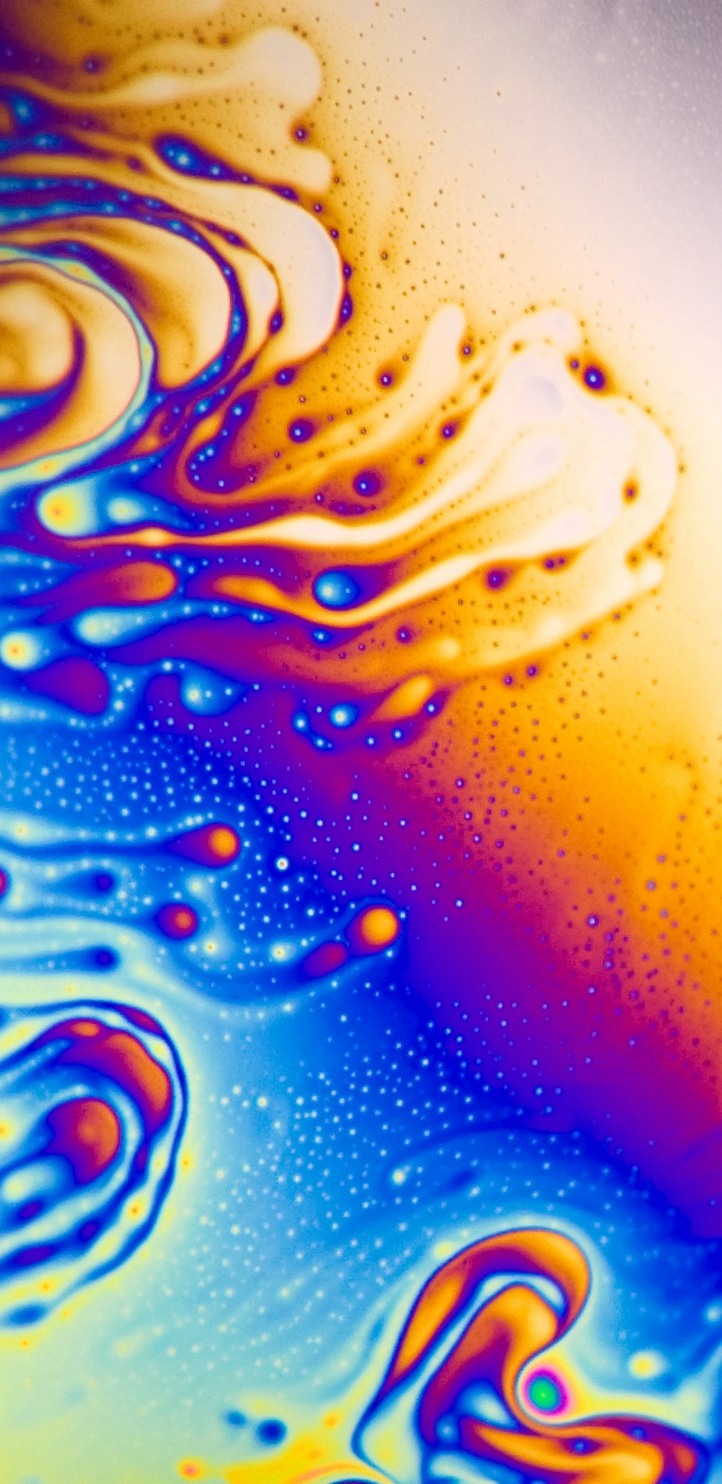 Download 1440x2960 wallpaper colorful, liquid, stains