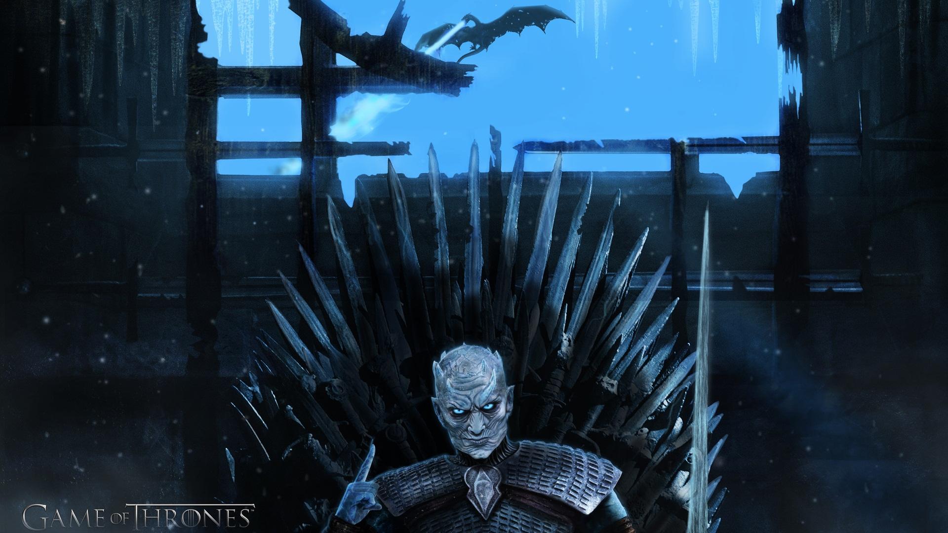 the night king on the iron throne