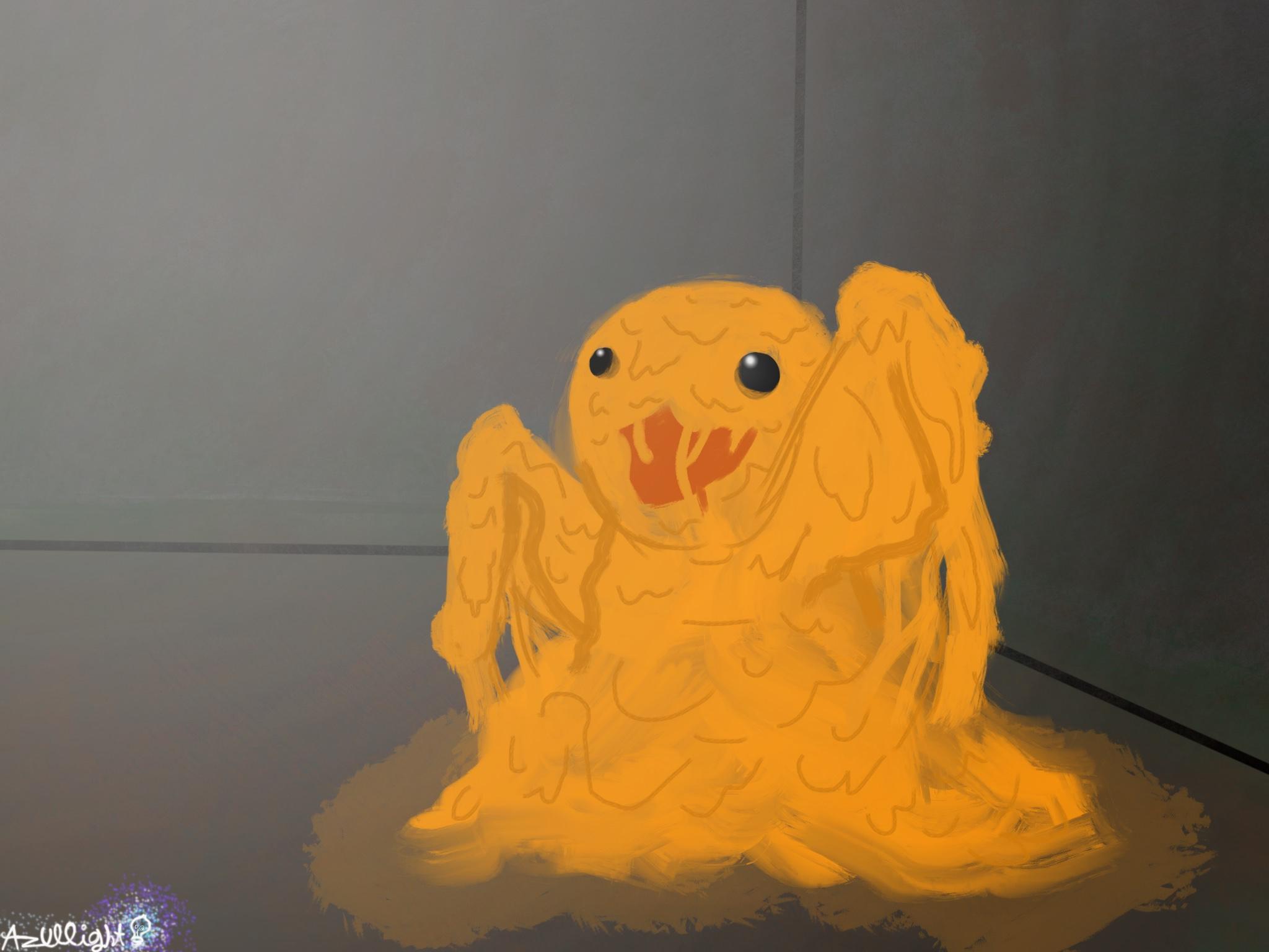 SCP the ferocious orange goop monster