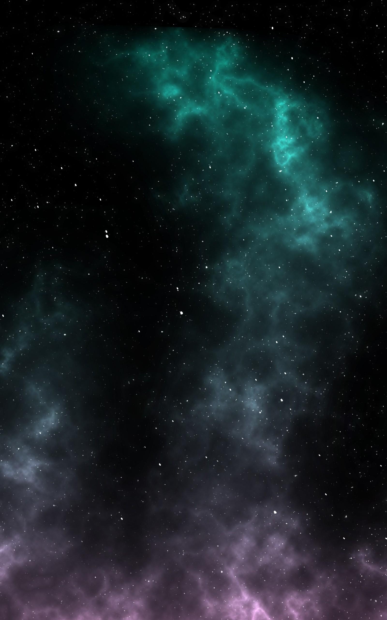 Download 1600x2560 Galaxy, Stars, Nebula Wallpaper