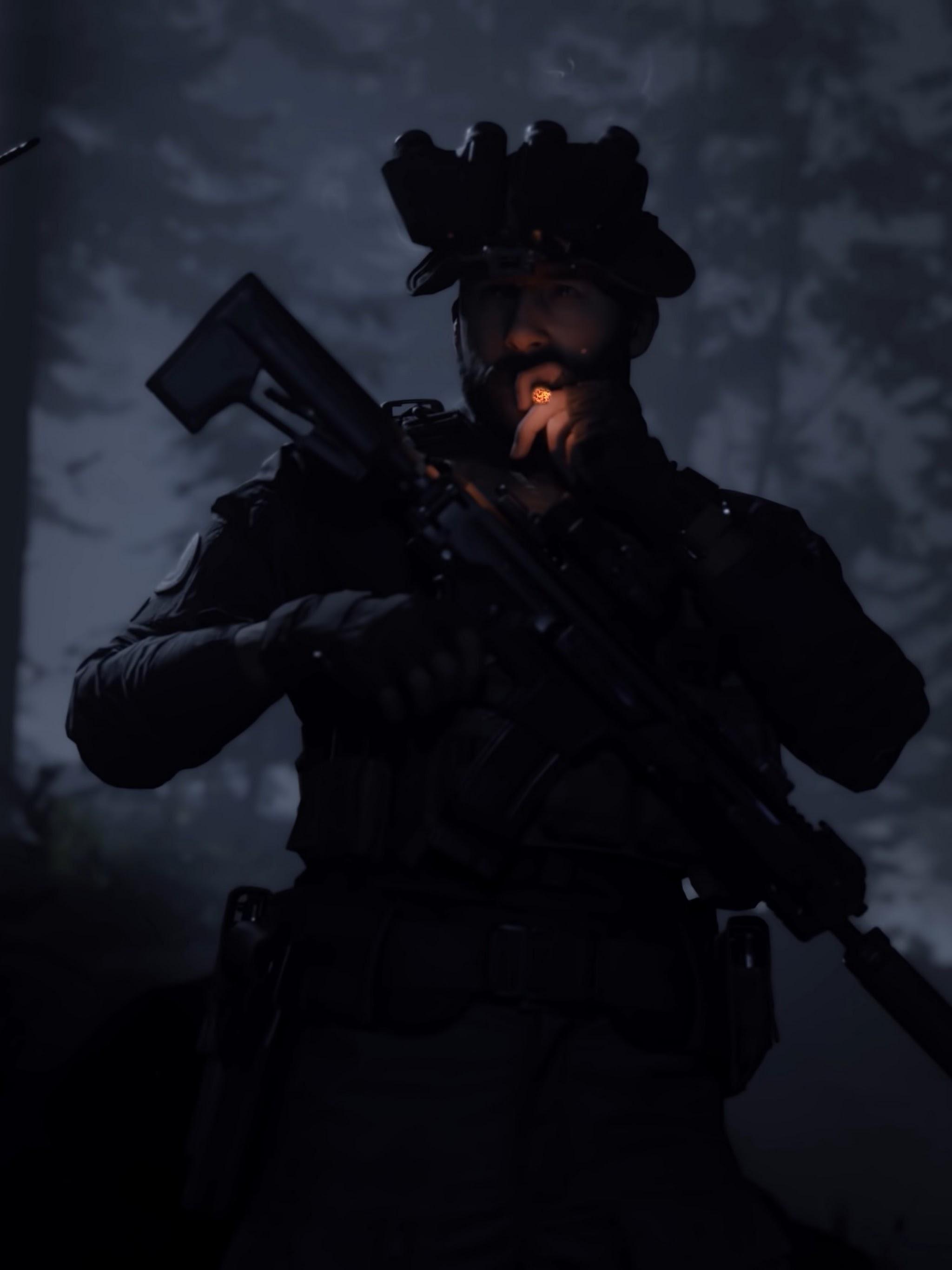 Call of Duty: Modern Warfare Captain Price Smoking 4K