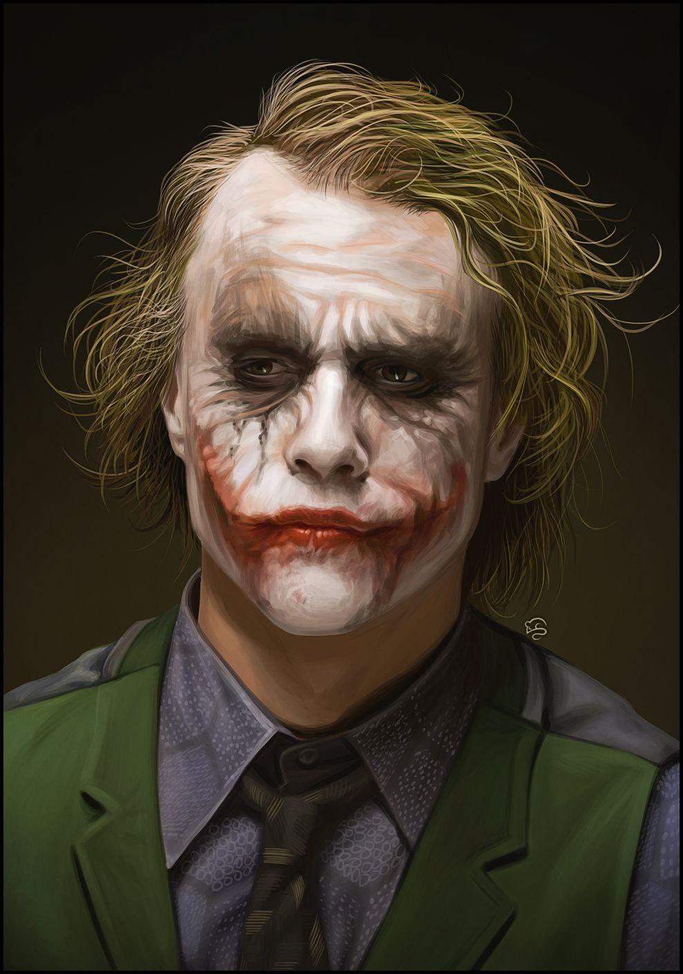 Heath Ledger's Joker by TovMauzer. Coisas que