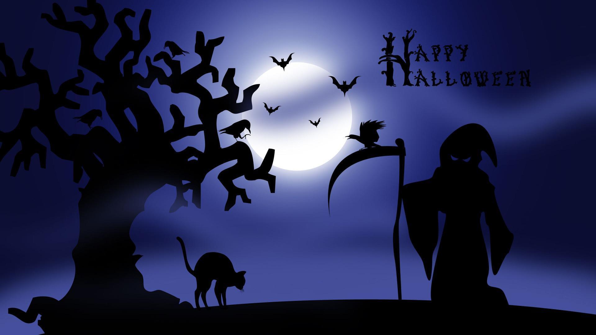 Happy Halloween Scary Night HD desktop wallpaper