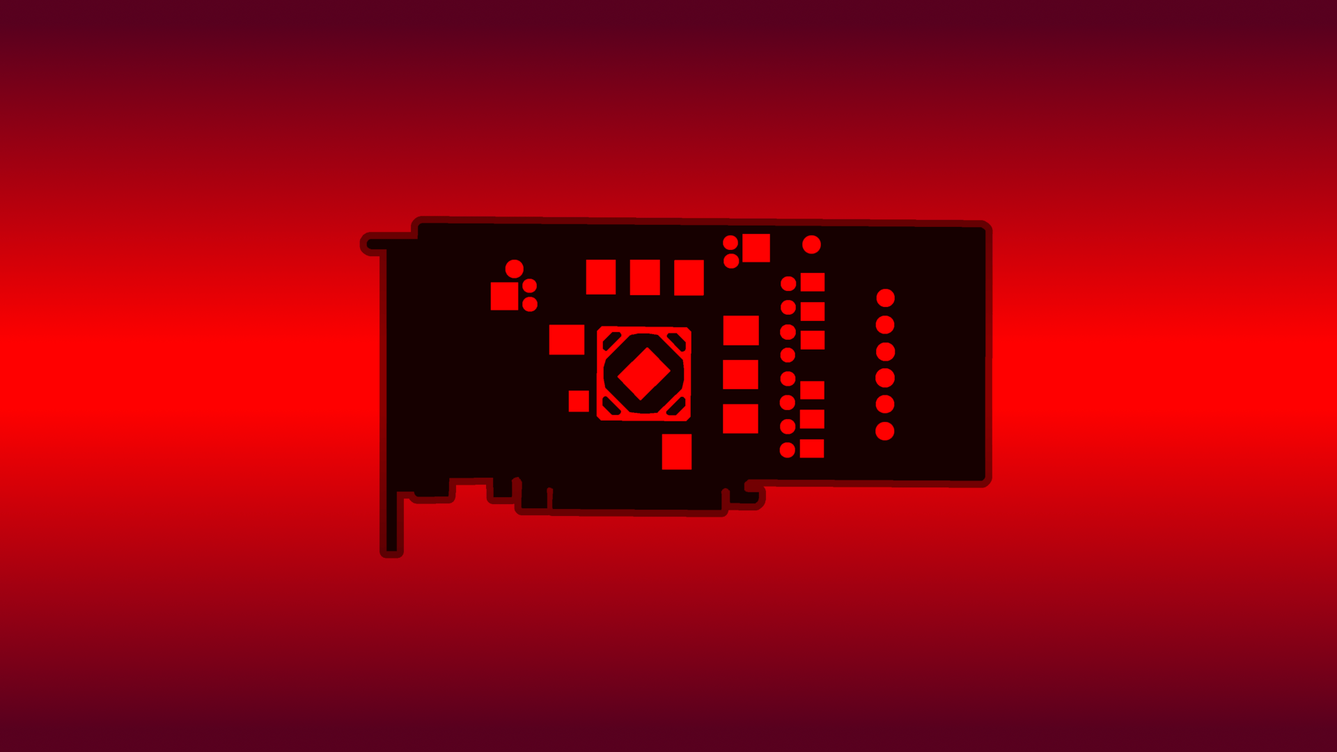 A simple wallpaper I've done based on rx 580 PCB