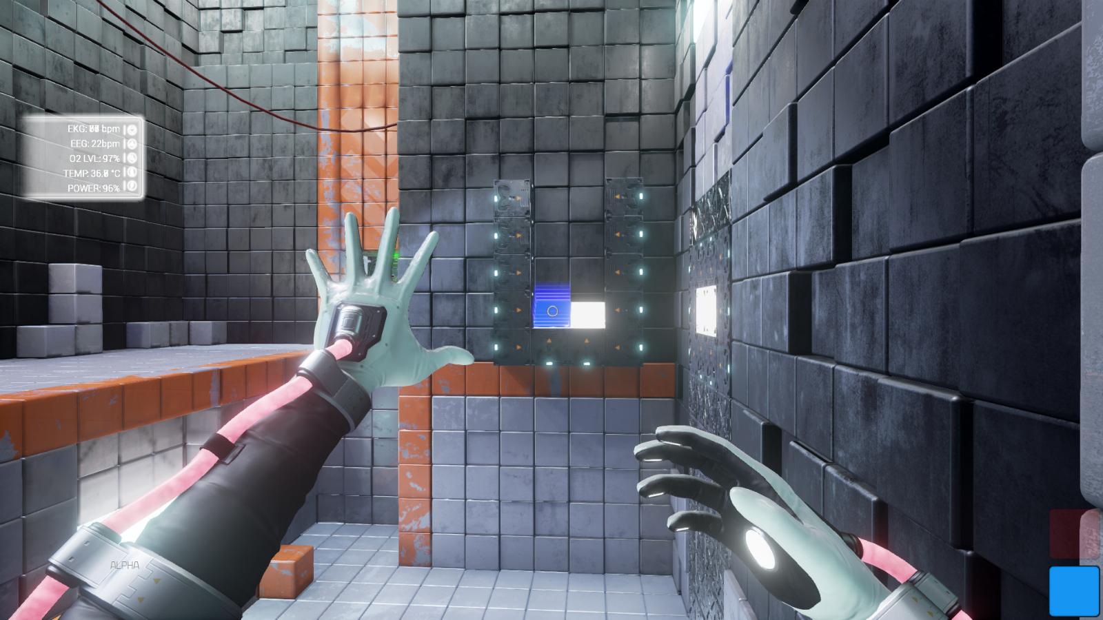 Playing with shiny, mysterious blocks in 'QUBE 2'