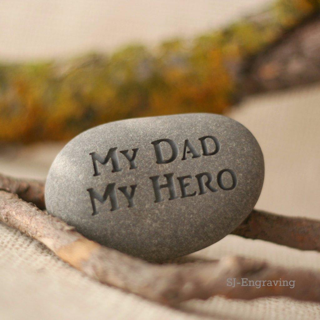 Hand carved gift for Daddy Dad My Hero for father