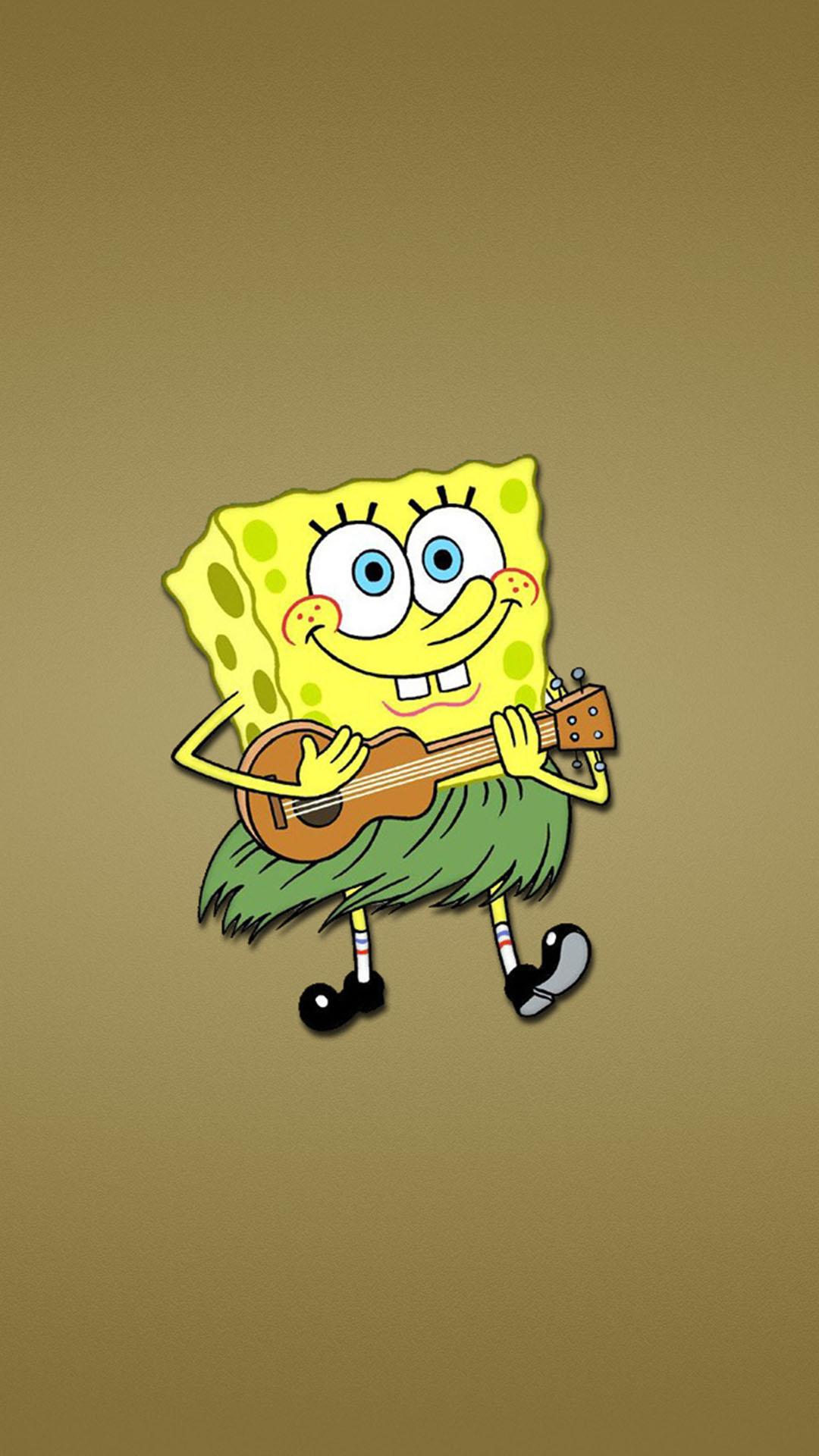 Spongebob Guitar Funny Wallpaper Wallpaper HD