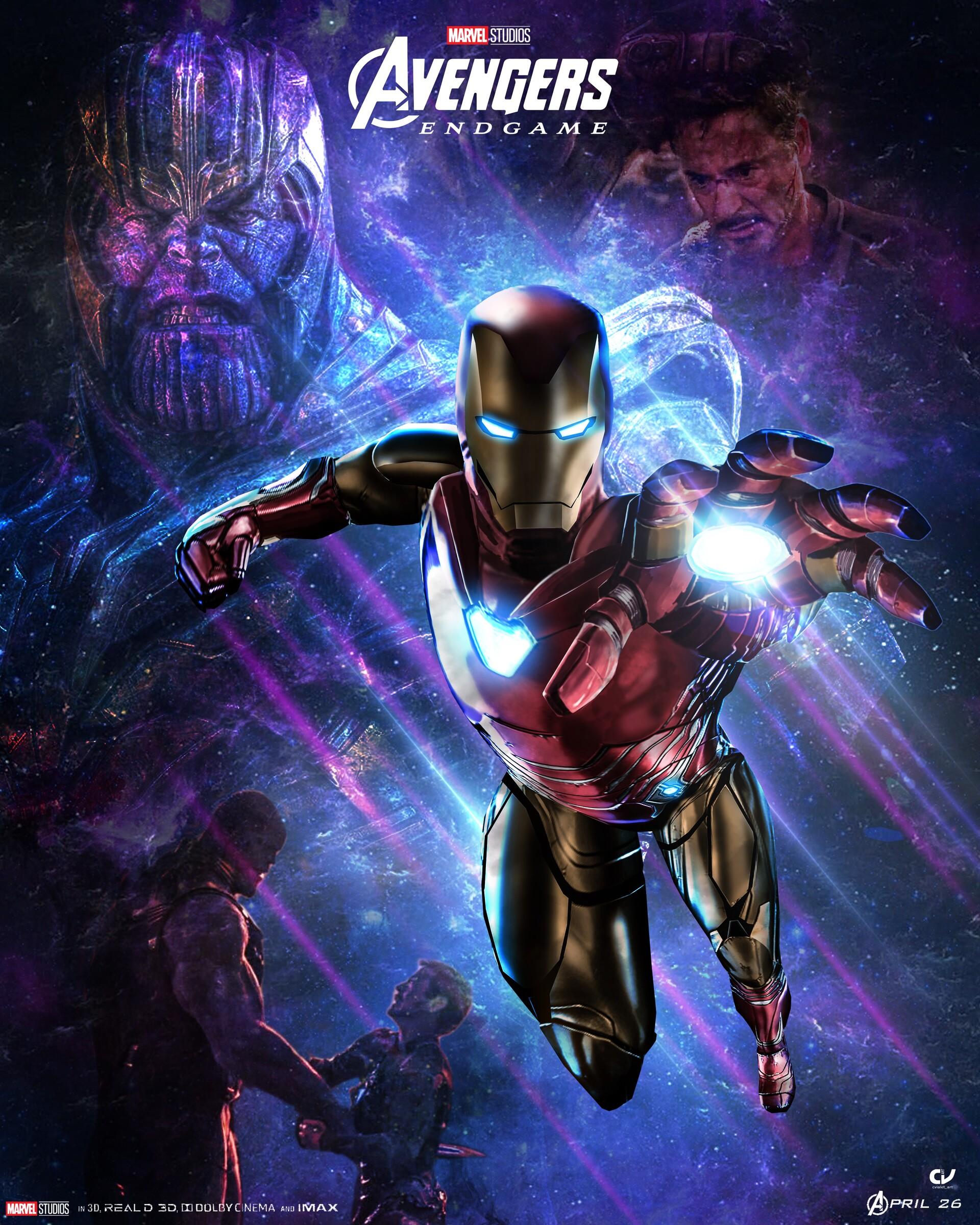 Iron Man Avengers 4 Poster by Camille Vialet Wallpaper