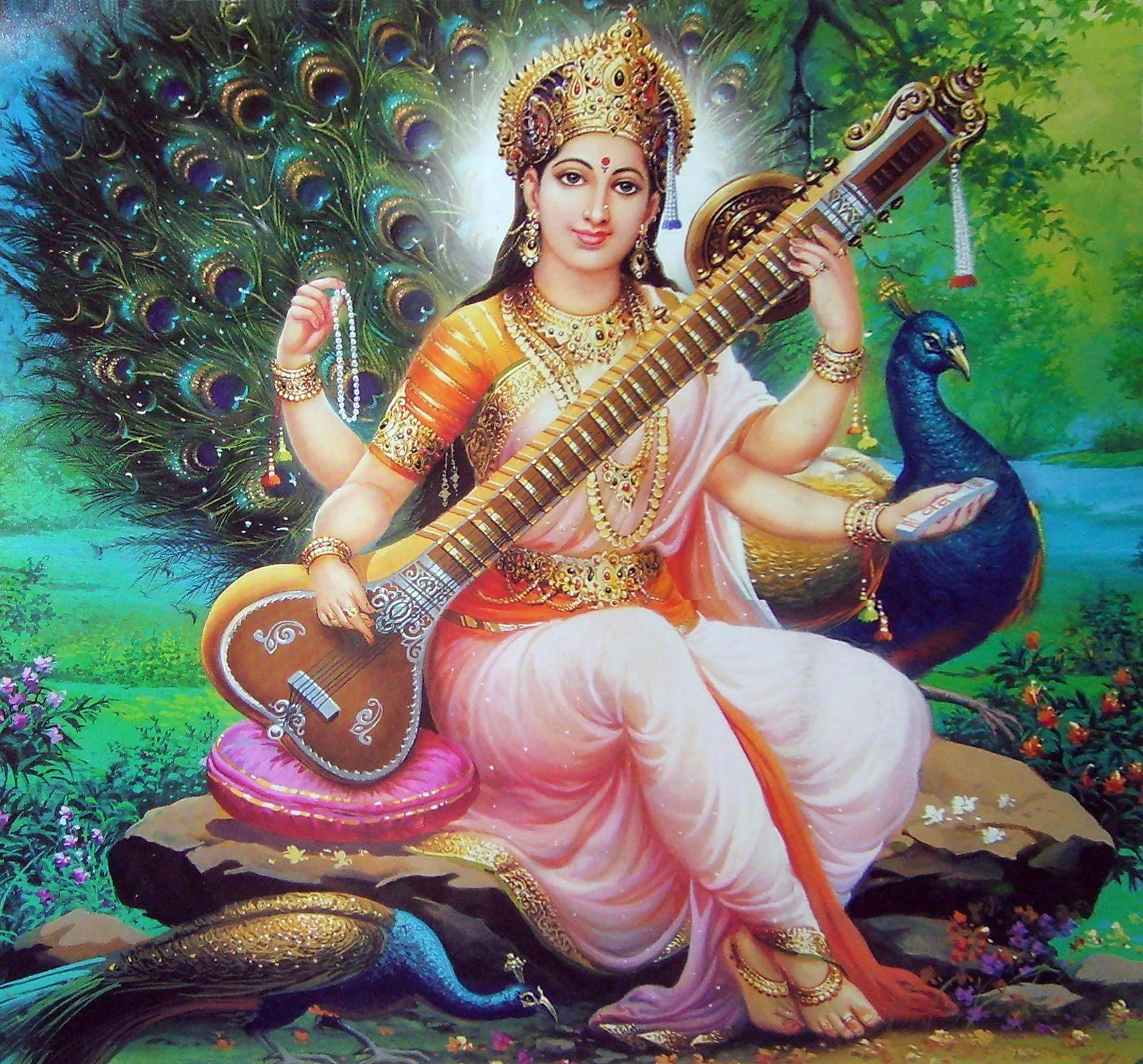 Saraswati (Sanskrit: सरस्वती, Sarasvatī) is the hindu