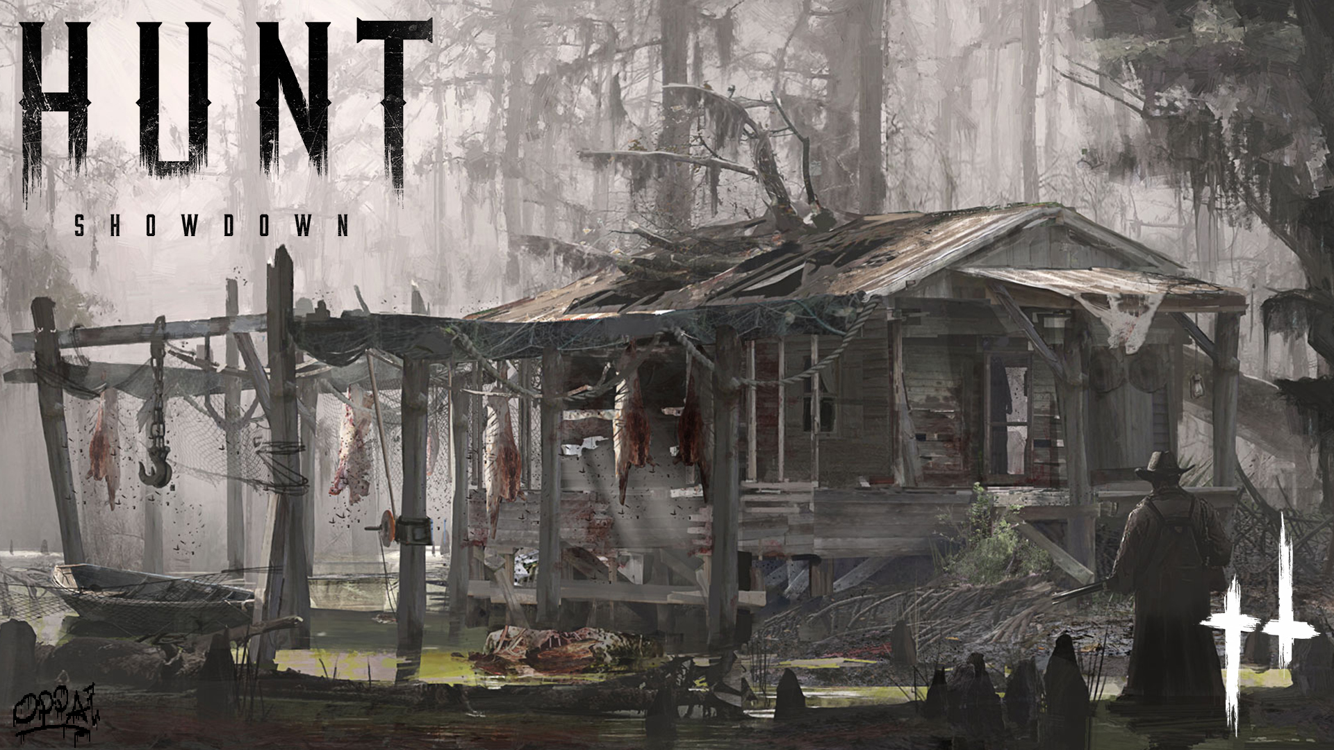 Wallpaper of Video Game, Hunt Showdown, Poster background