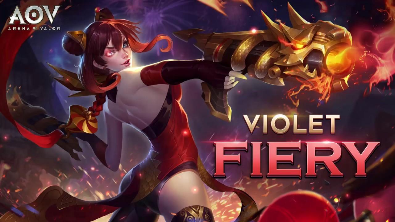 Violet Fiery Spotlight Garena AOV (Arena Of Valor)