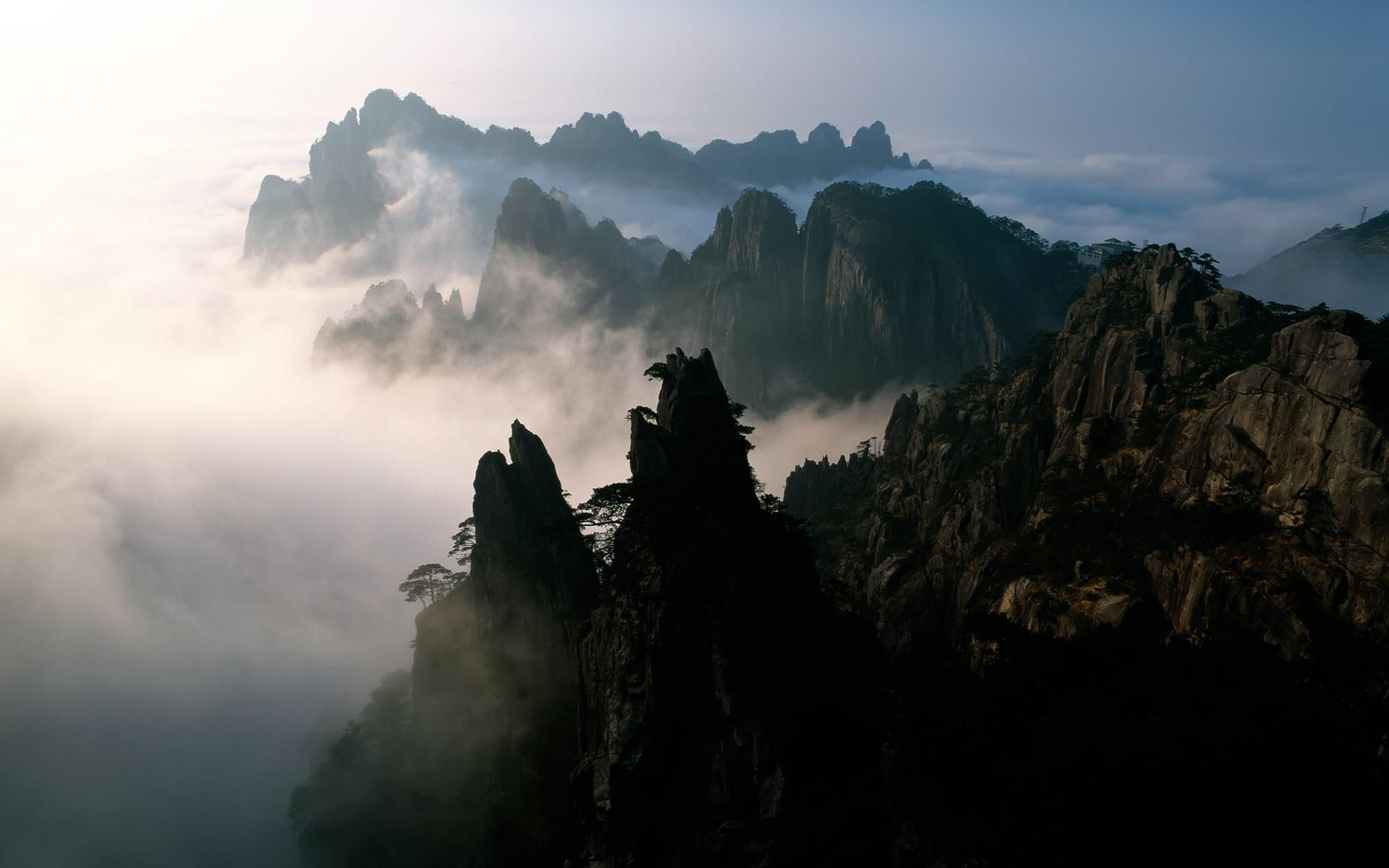 Amazing Mountain View, China widescreen wallpaper. Wide