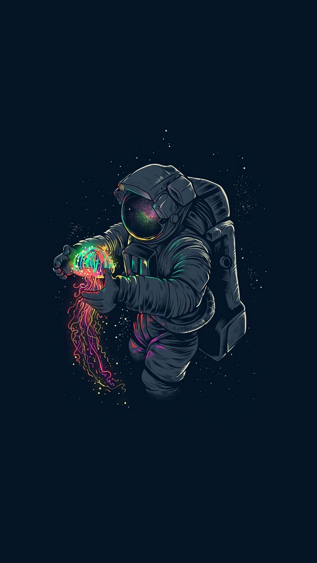 Phone Wallpaper (Curated). Astronaut wallpaper, Trippy