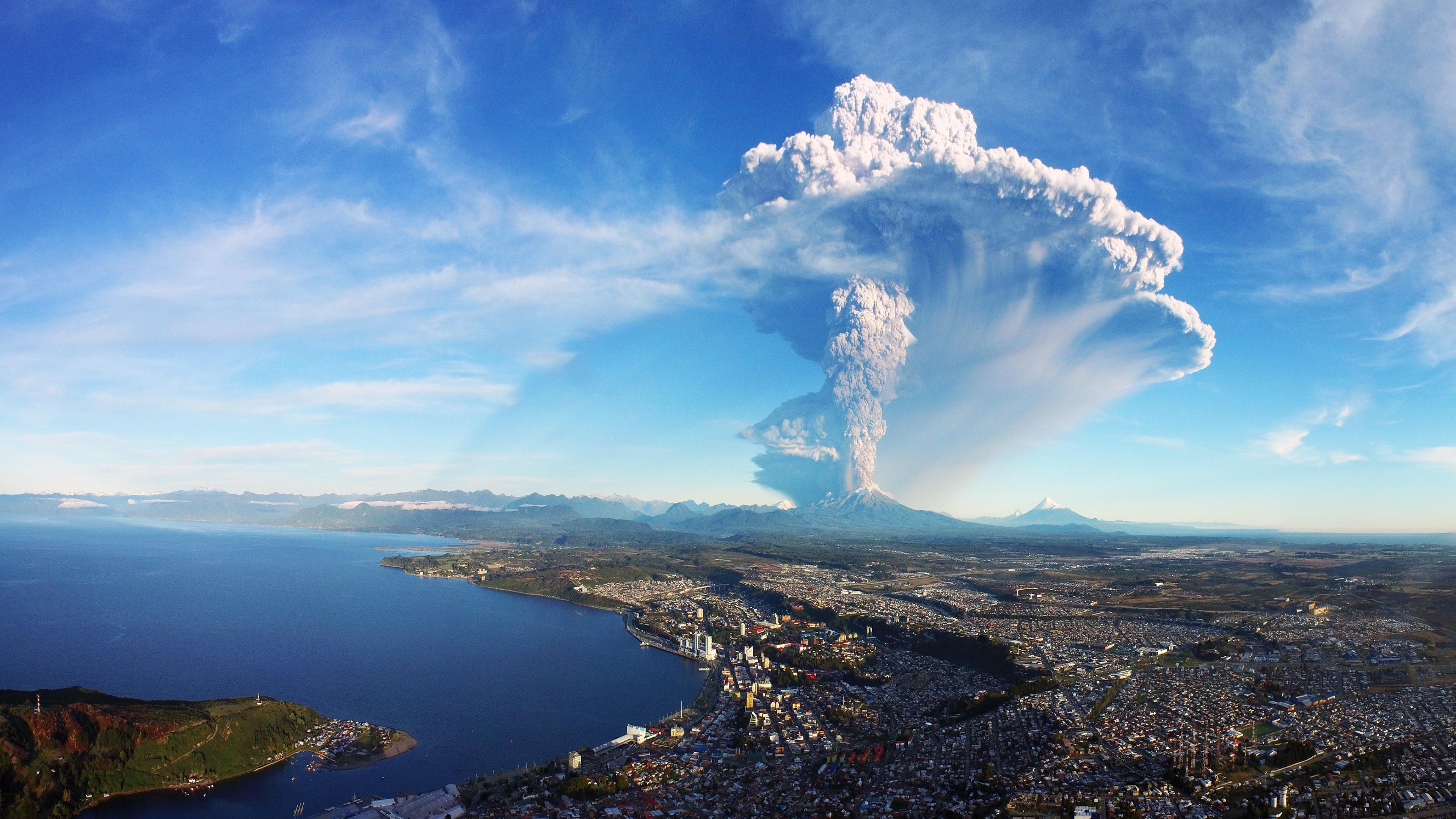 Calbuco Volcano Eruption Chile 4k Ultra HD Desktop