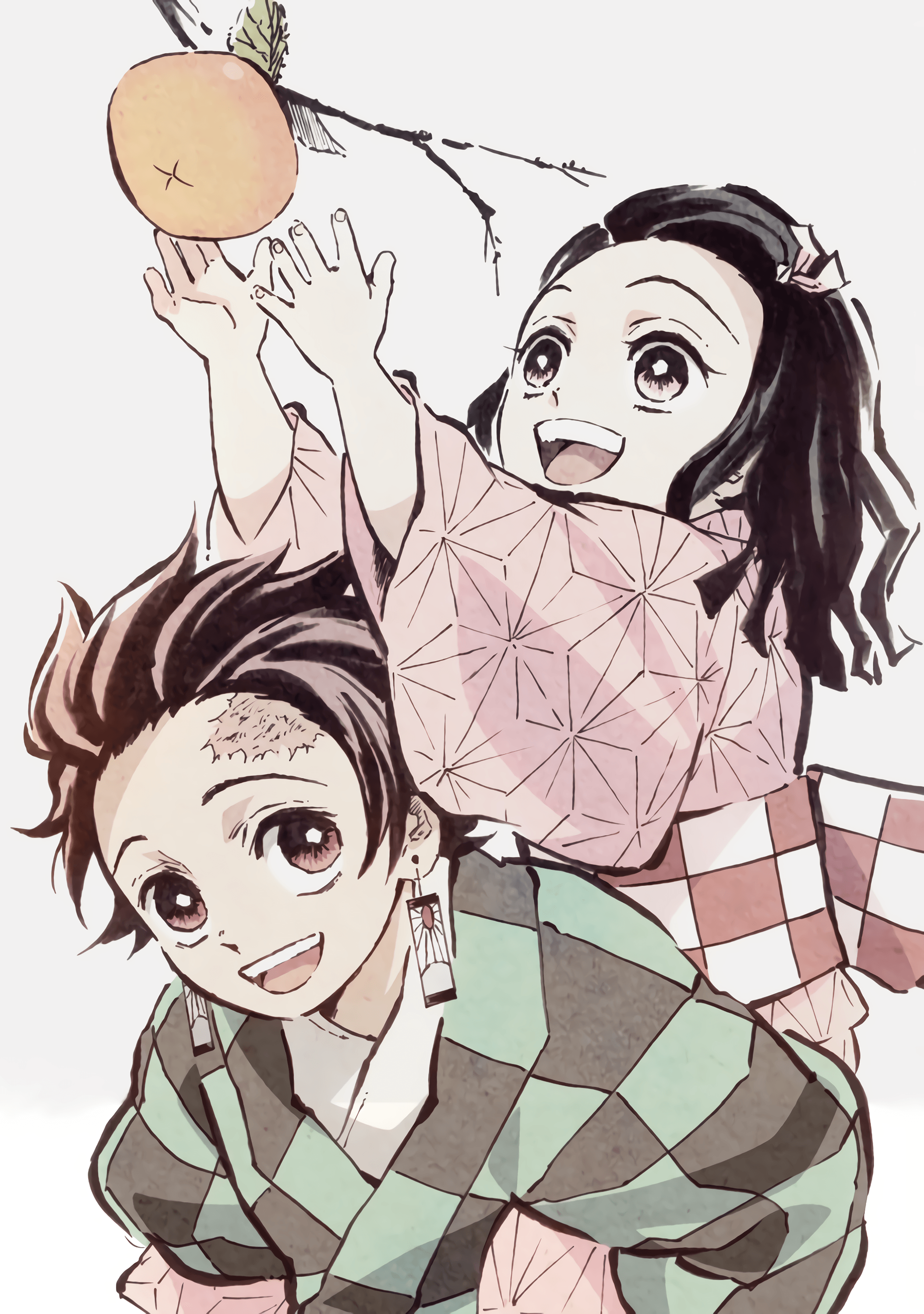 Tanjiro and Nezuko (Kimetsu no Yaiba) stitch wallpaper