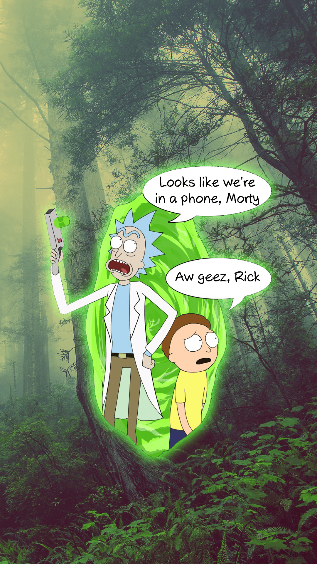 Rick and Morty phone wallpaper