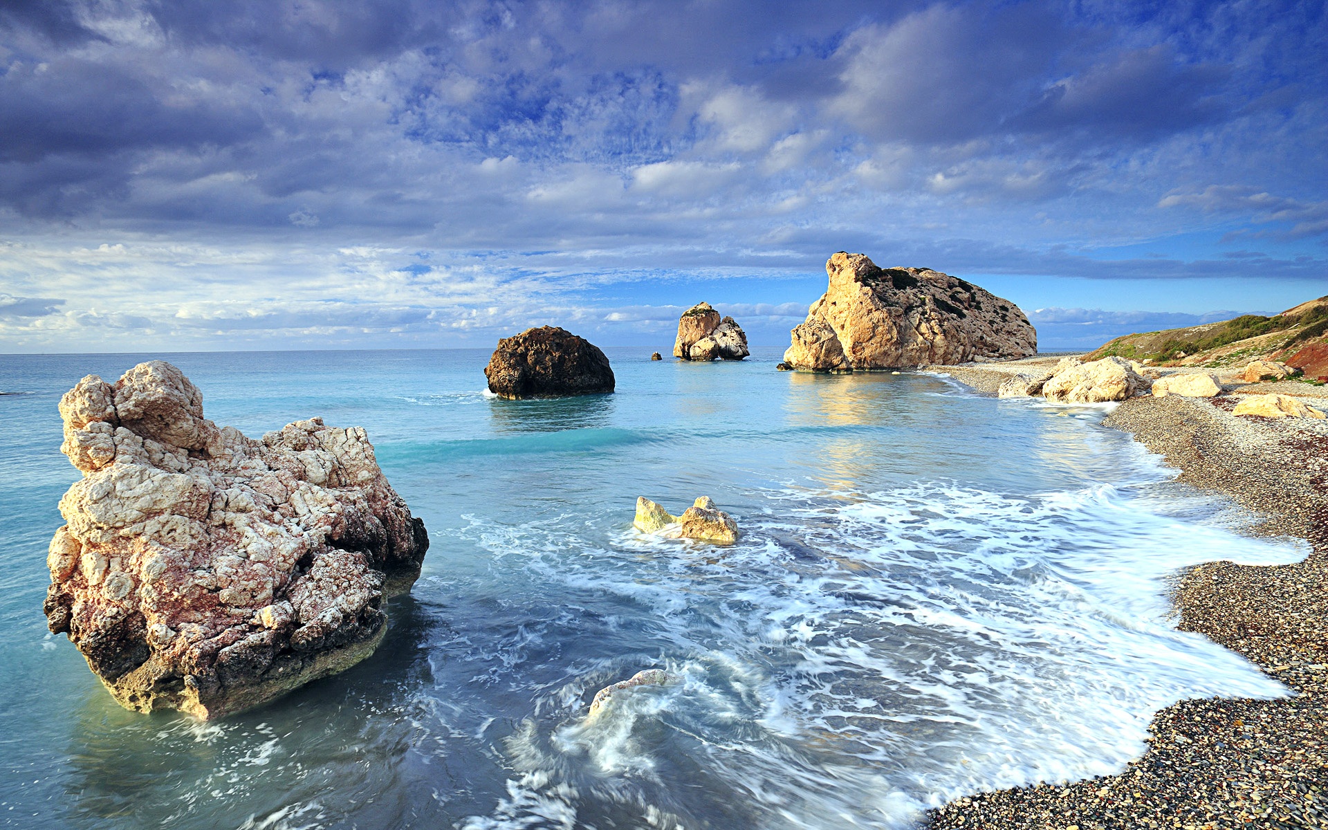 Cyprus Rock Sea Shores Wallpapers in jpg format for free