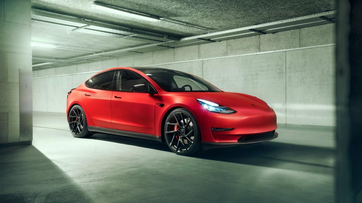 Tesla Model 3 Electric Car Red Wallpapers - Wallpaper Cave