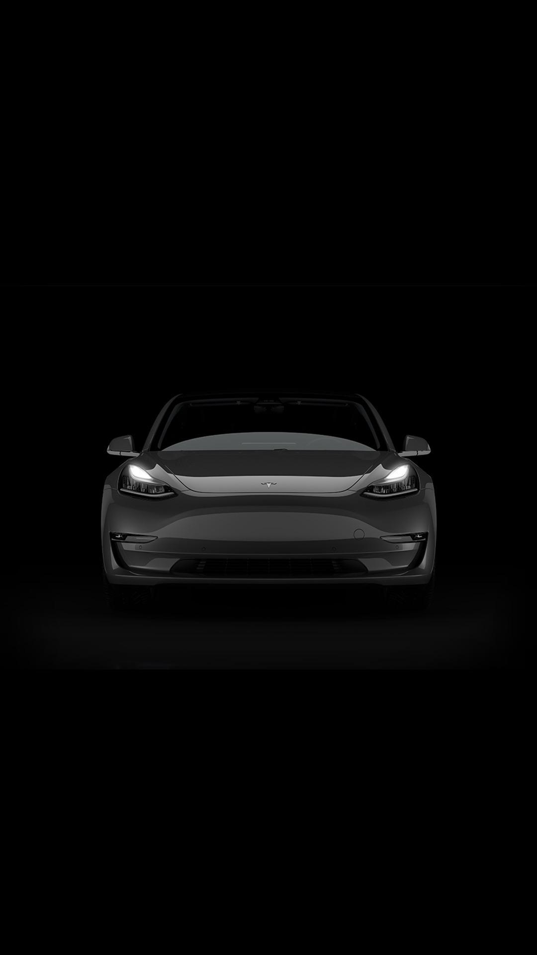 I'm made this mean looking Model 3 image into a wallpaper