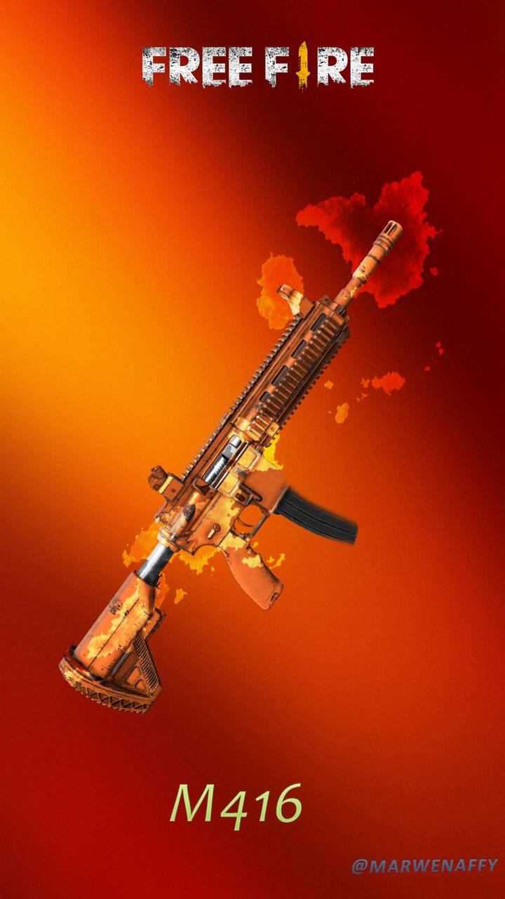 M416 Free Fire Wallpaper