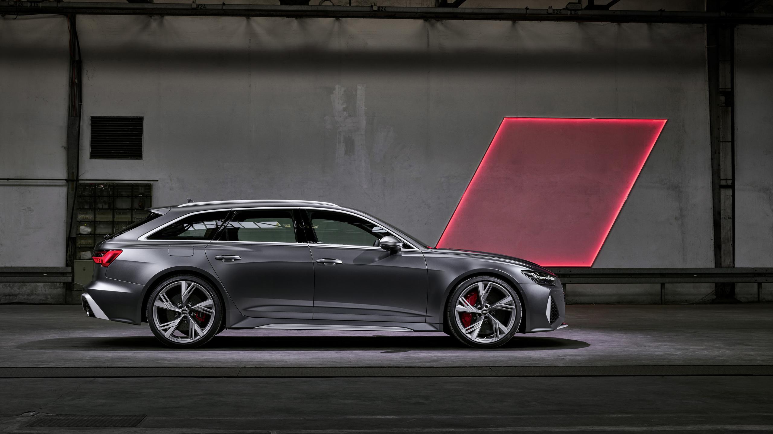 Audi RS 6 Avant Side View 1440P Resolution HD 4k