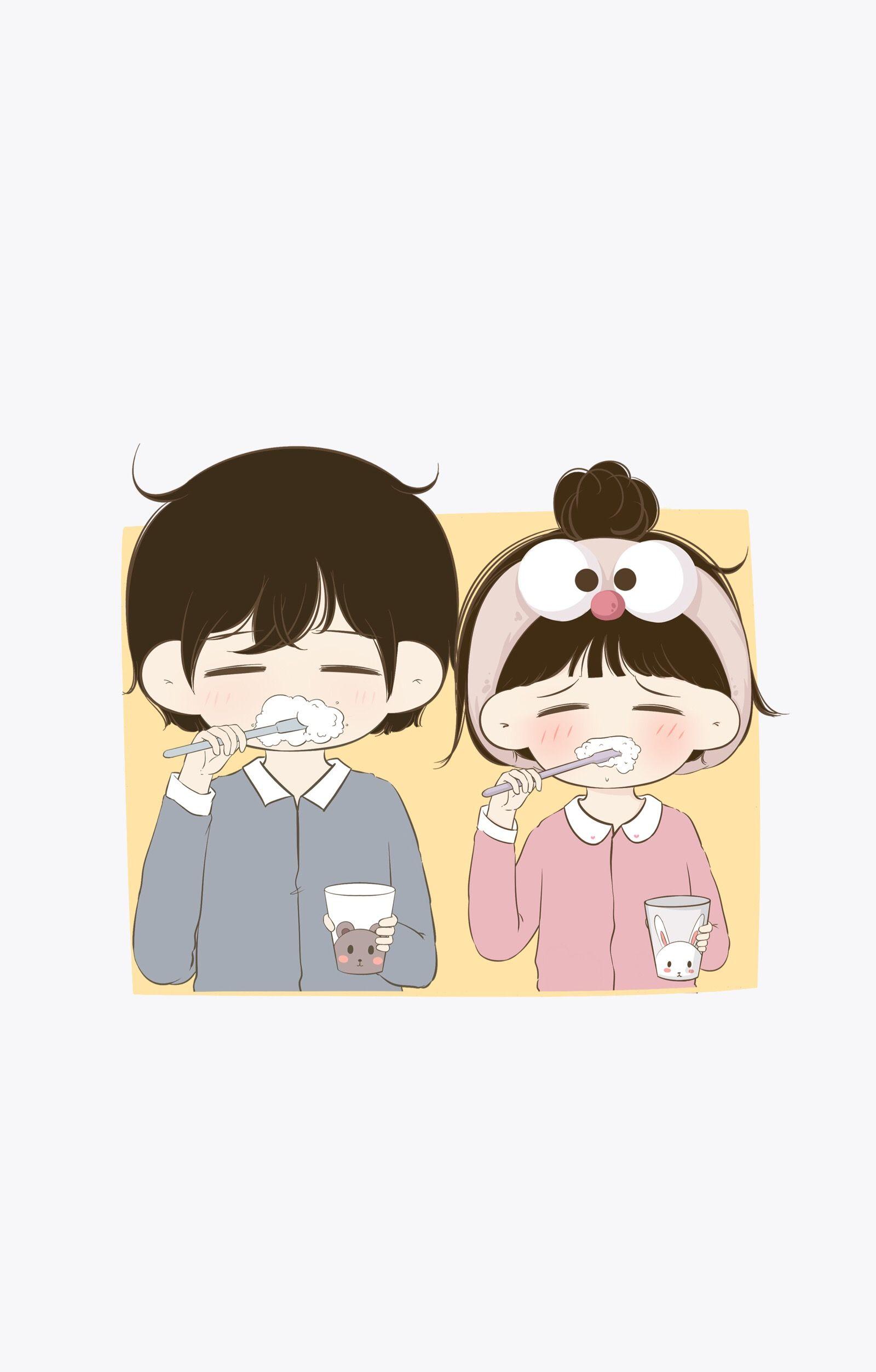 Cute Couple Chibi Anime Wallpapers on WallpaperDog