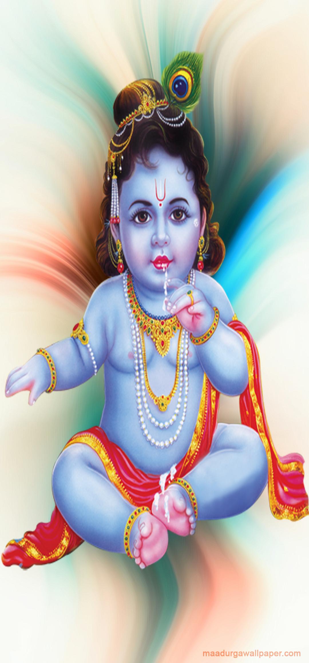  Lord Krishna Standing Mobile Phone Wallpaper  MyGodImages