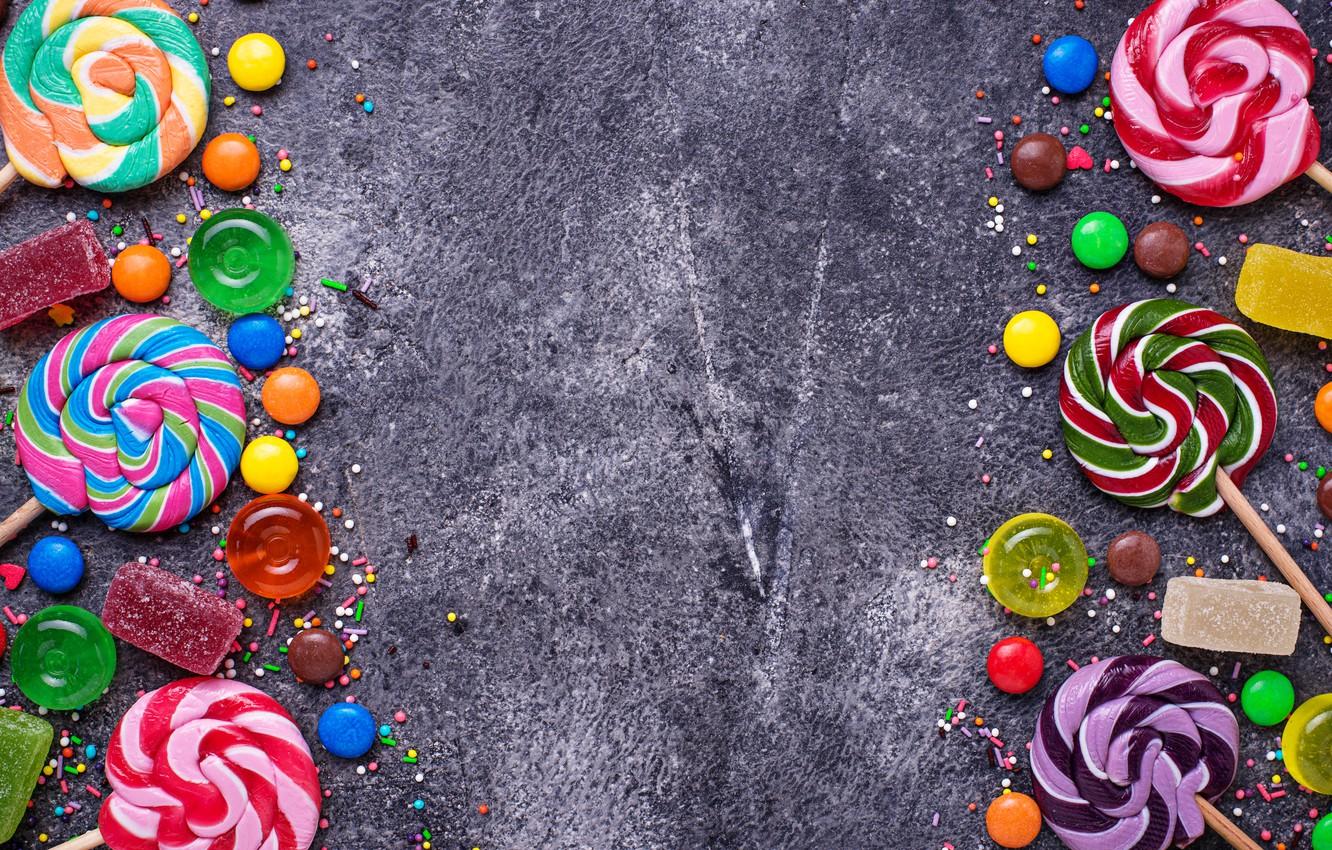 Wallpaper candy, sweets, lollipops, caramel image