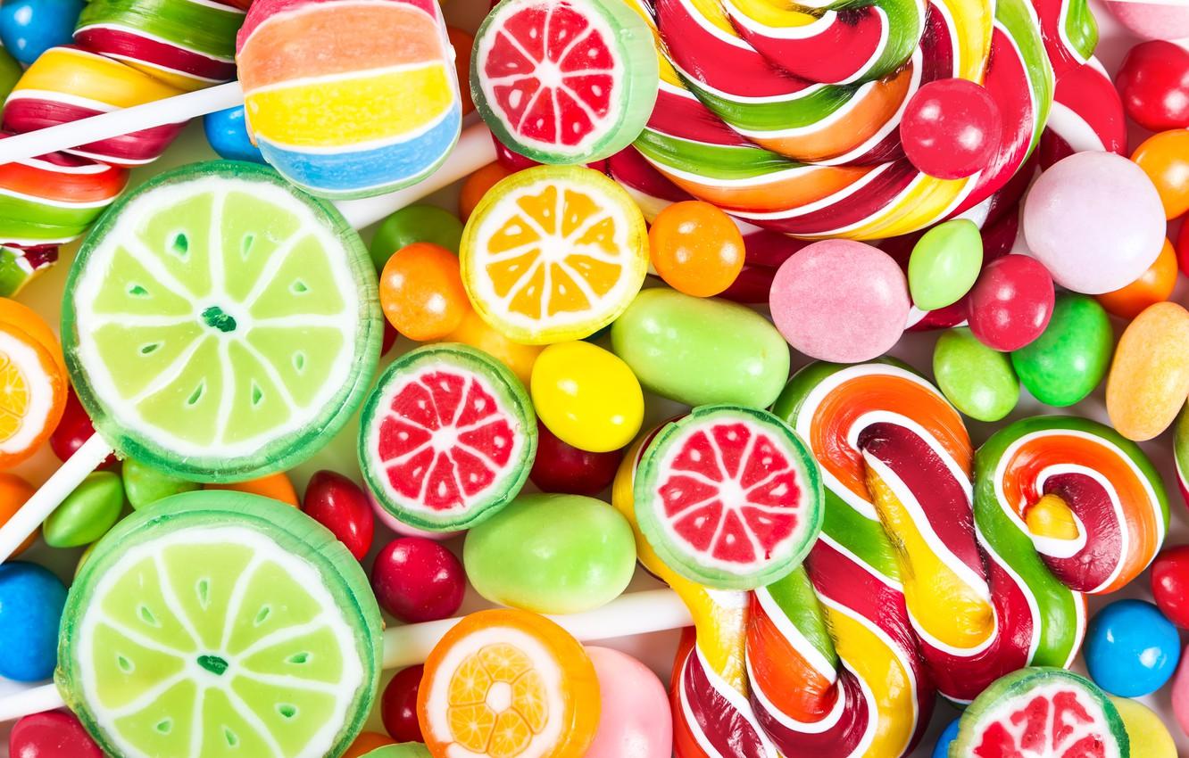 Wallpaper colorful, candy, sweets, lollipops, sweet, candy