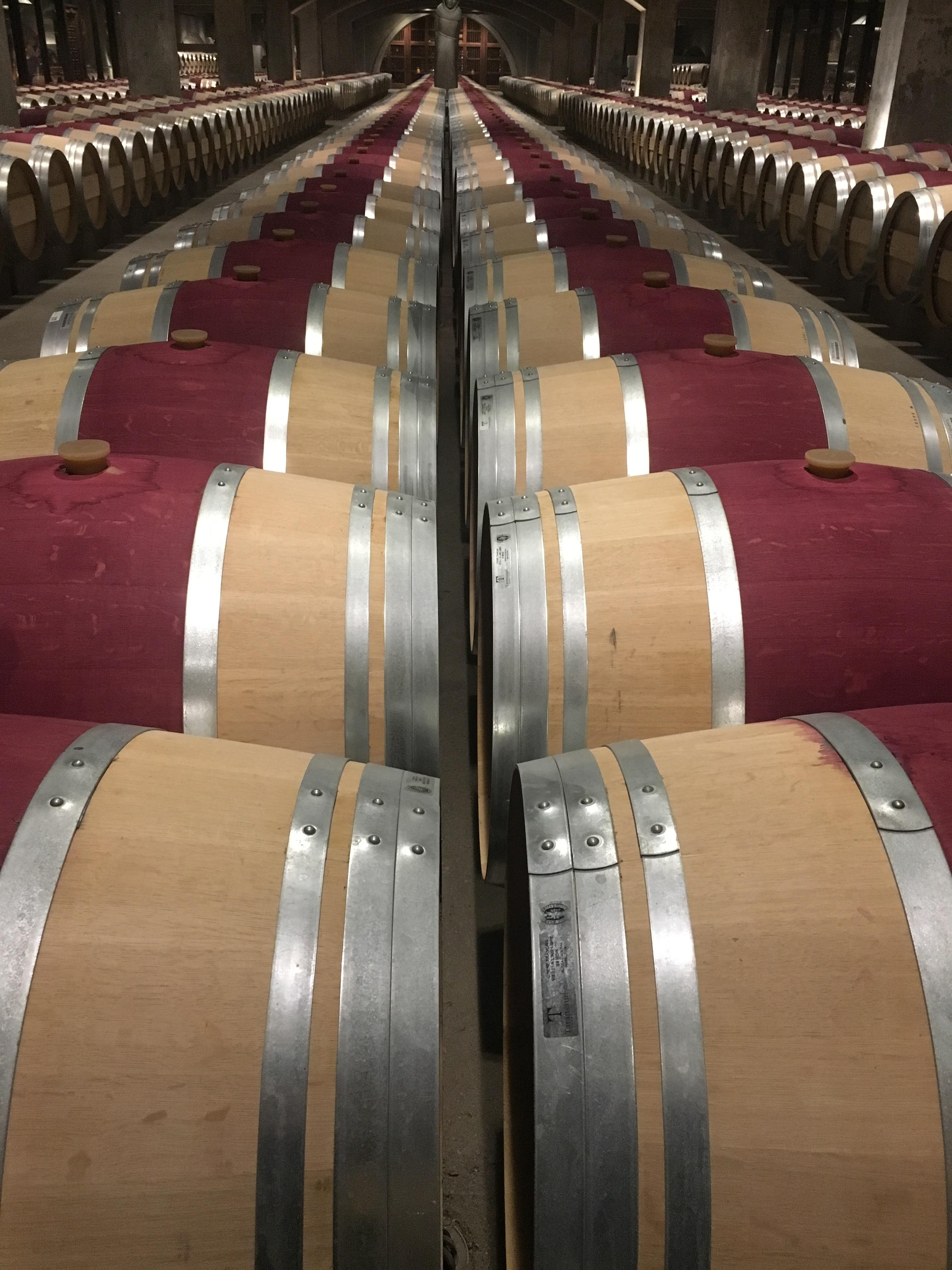 Barrels and barrels of wine. Smart Phone Wallpaper