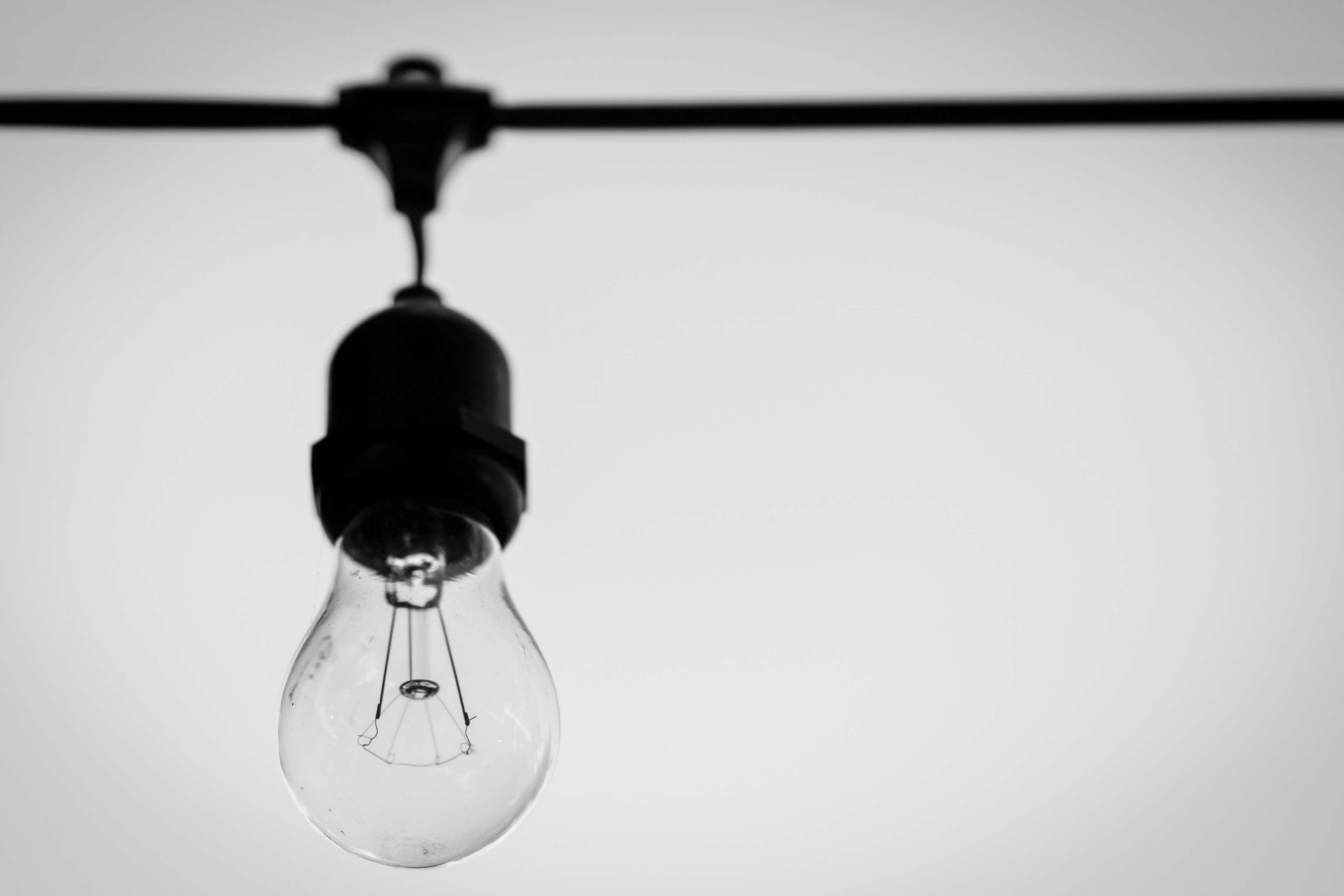 hanging bulb, incandescent, light bulb 4k wallpaper