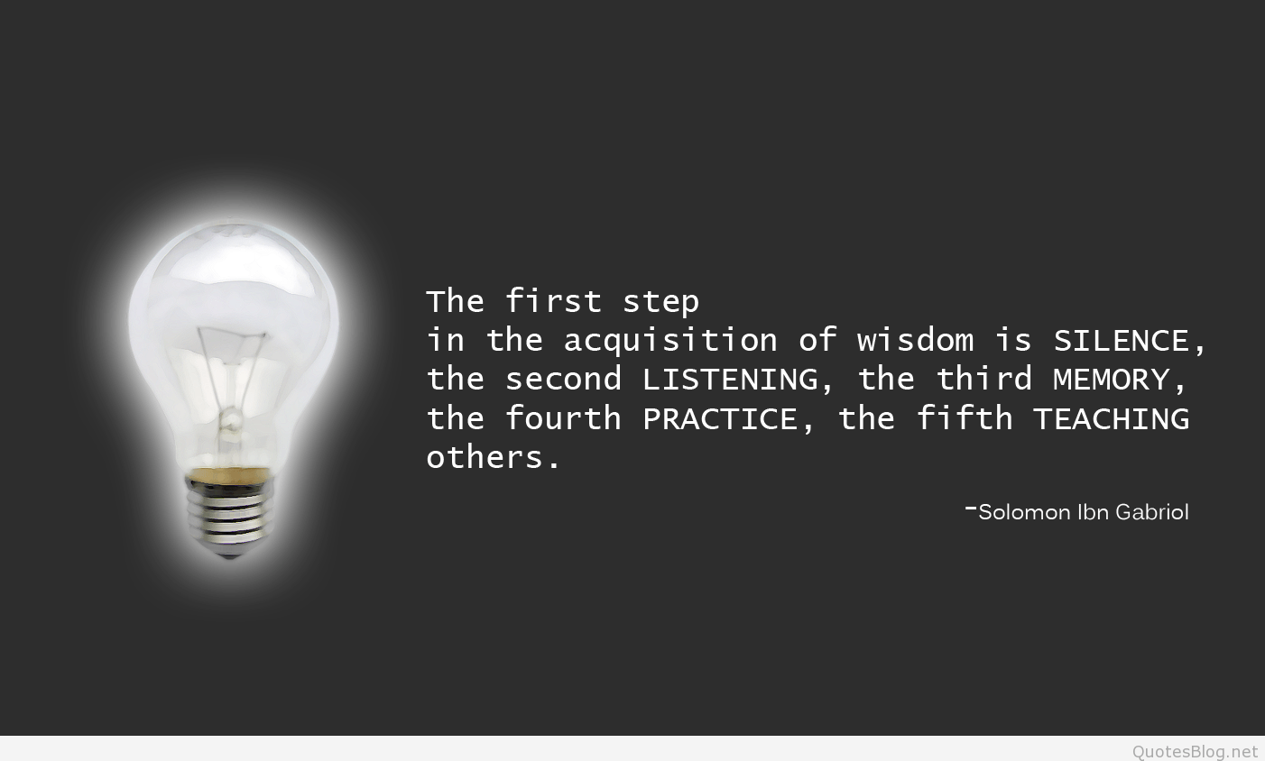 Awesome Wallpaper Wisdom Quote Light Bulb, HD