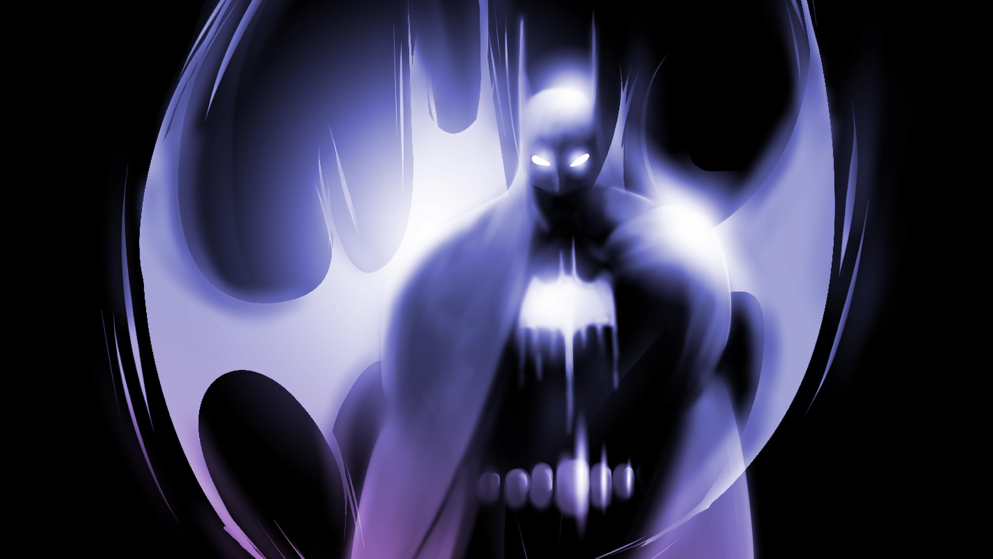 Batman Neon Art, HD Superheroes, 4k Wallpaper, Image