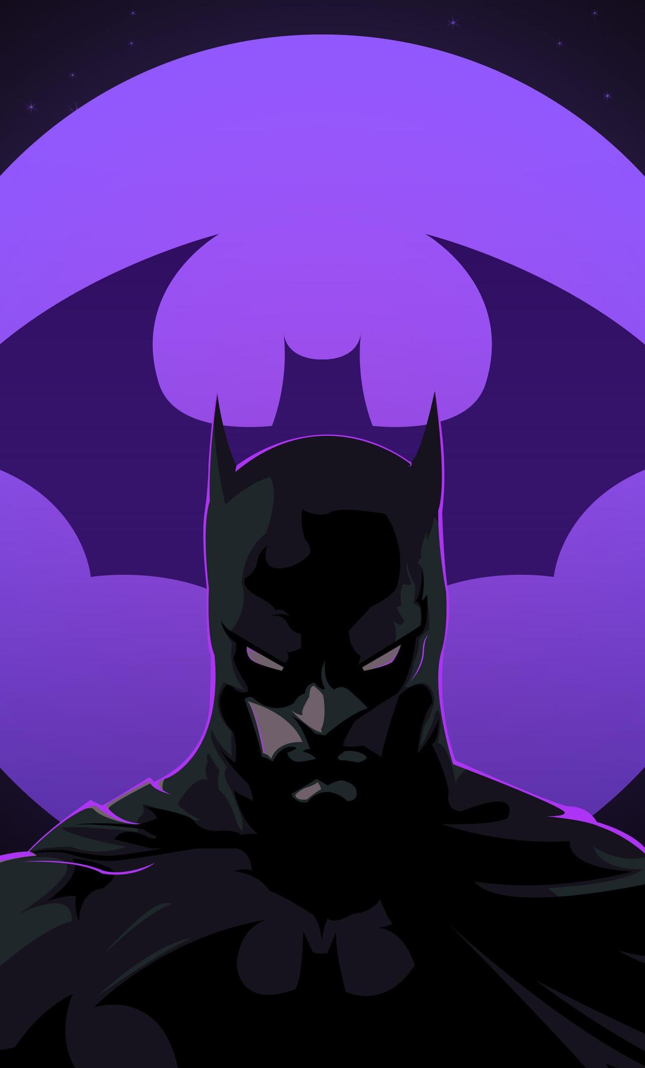 Batman New Neon Art iPhone HD 4k Wallpaper