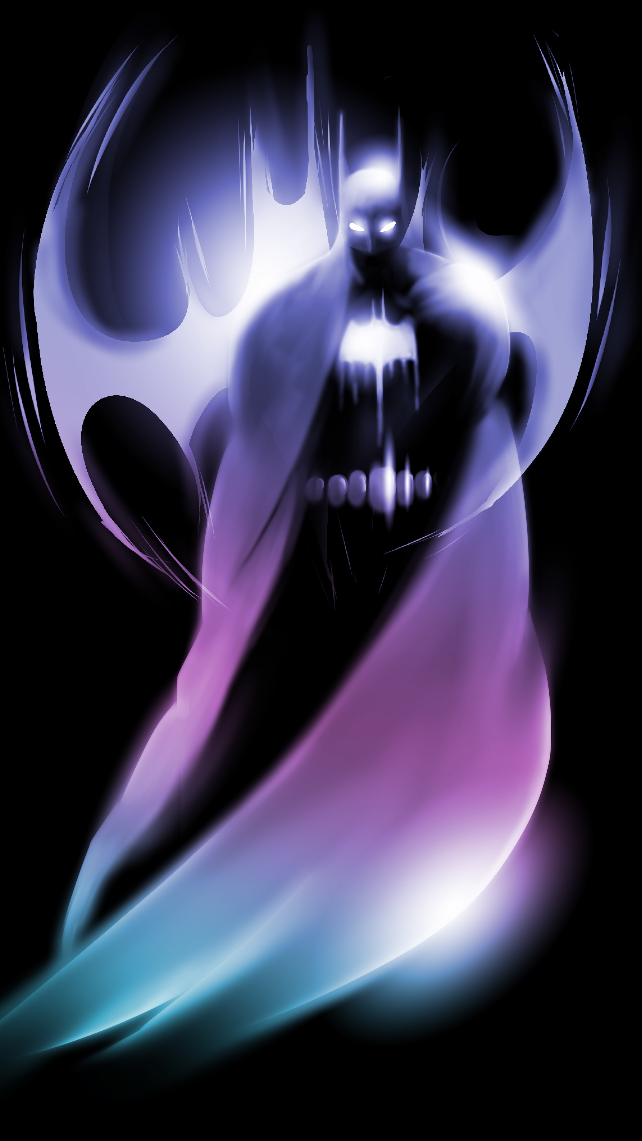 Batman Neon Art Sony Xperia X, XZ, Z5 Premium HD 4k