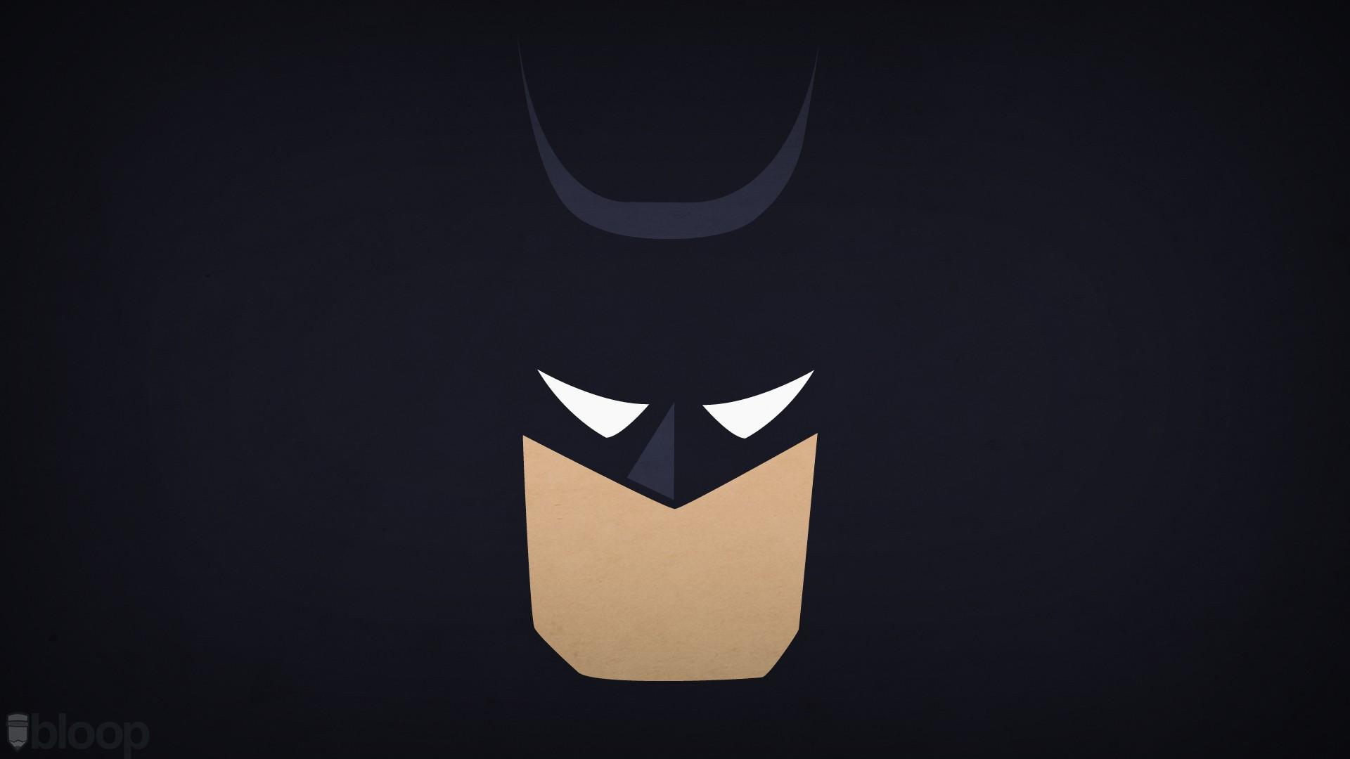 Minimalist Batman DC Comics Illustration Desktop Wallpaper