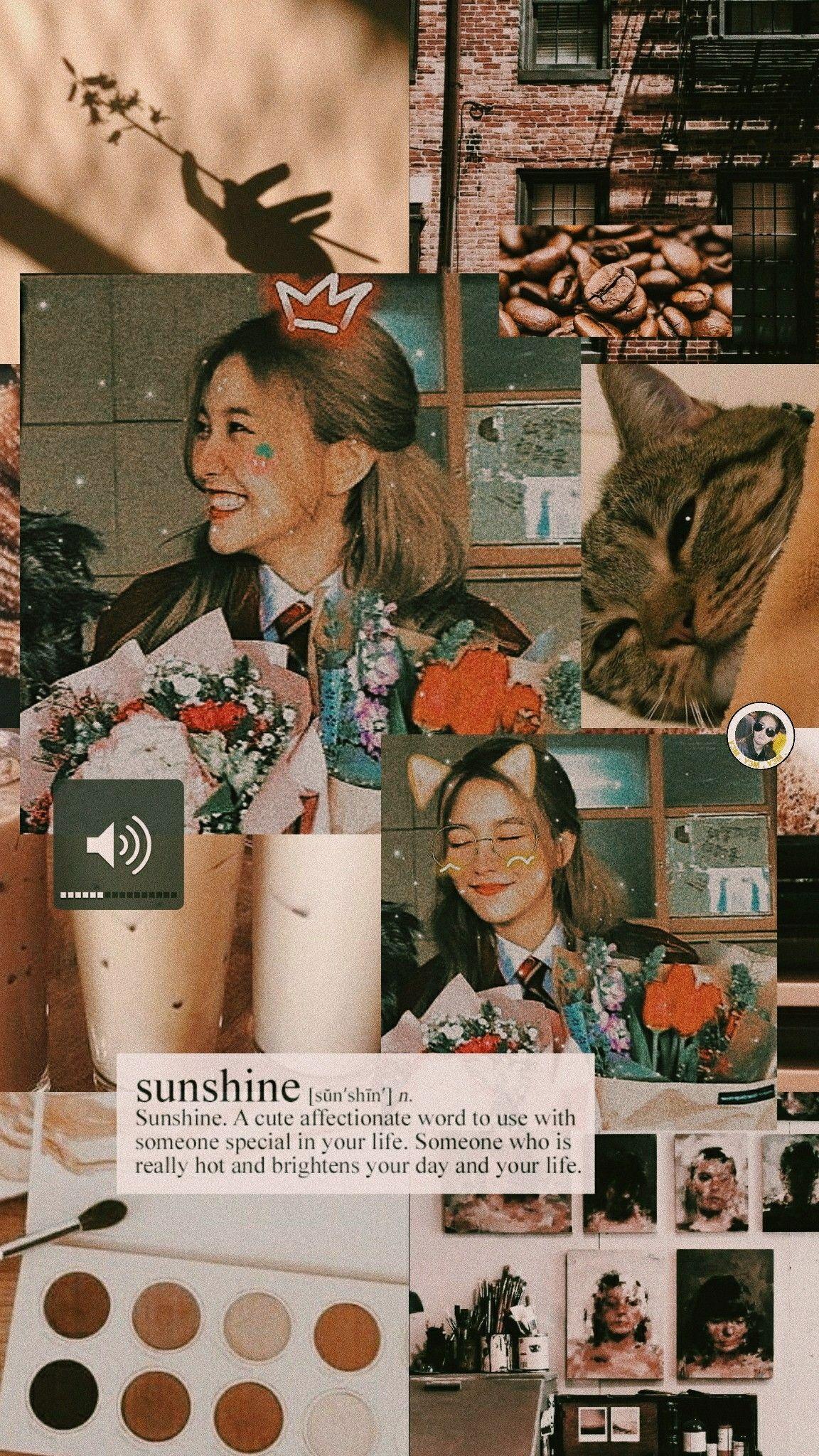 Wallpaper Red Velvet, Kim Yerim, Kpop, Aesthetic, Brown