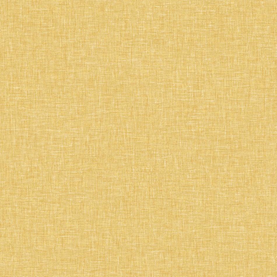Linen Texture Effect Yellow Ochre Wallpaper