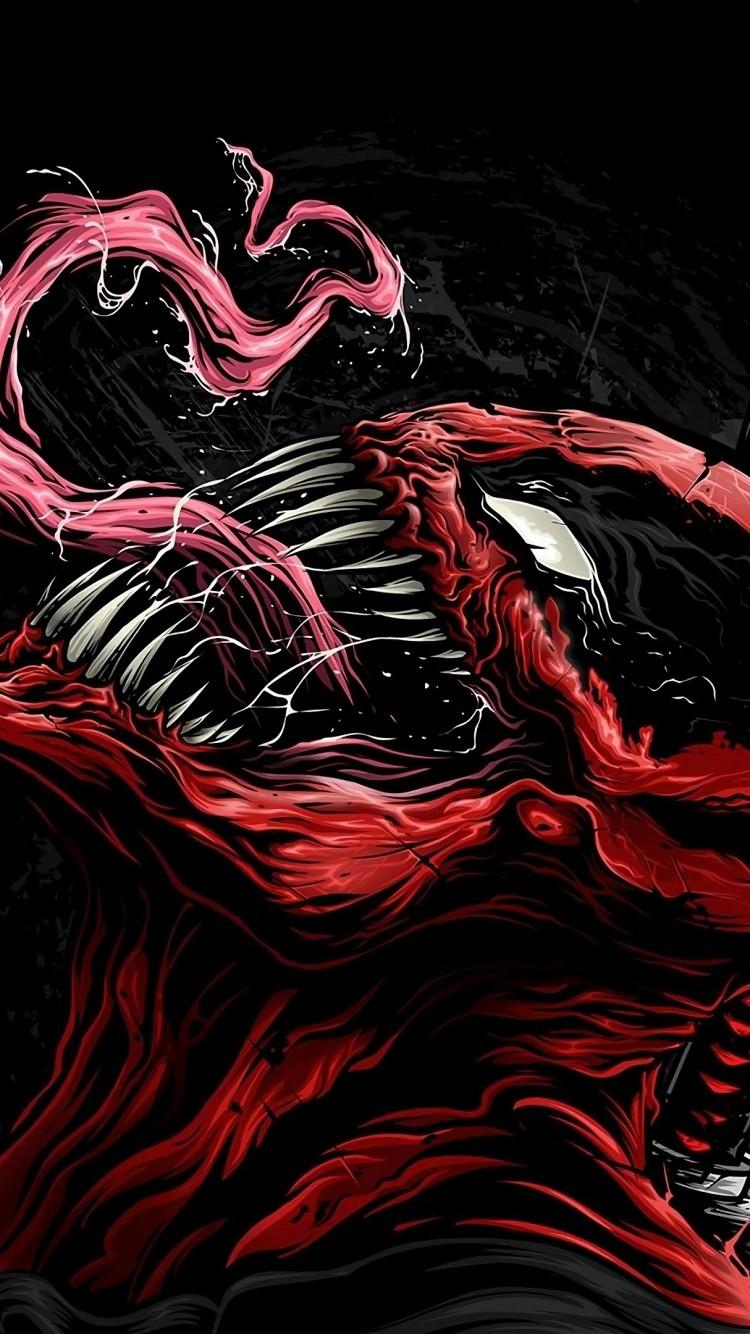 Download 750x1334 Deadpool And Venom, Crossover Wallpaper