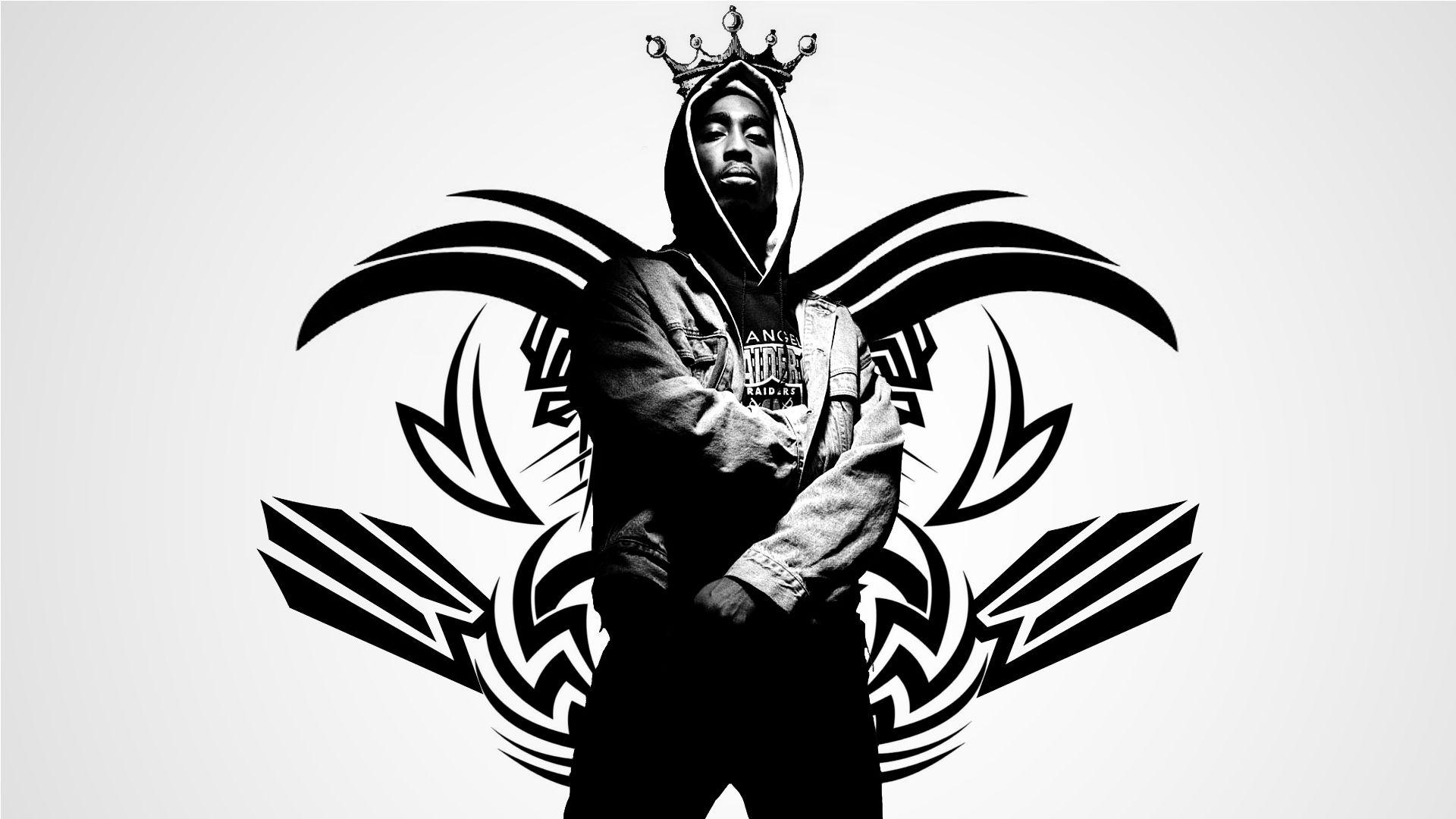 Hd Tupac King Crown Smartphone Wallpaper