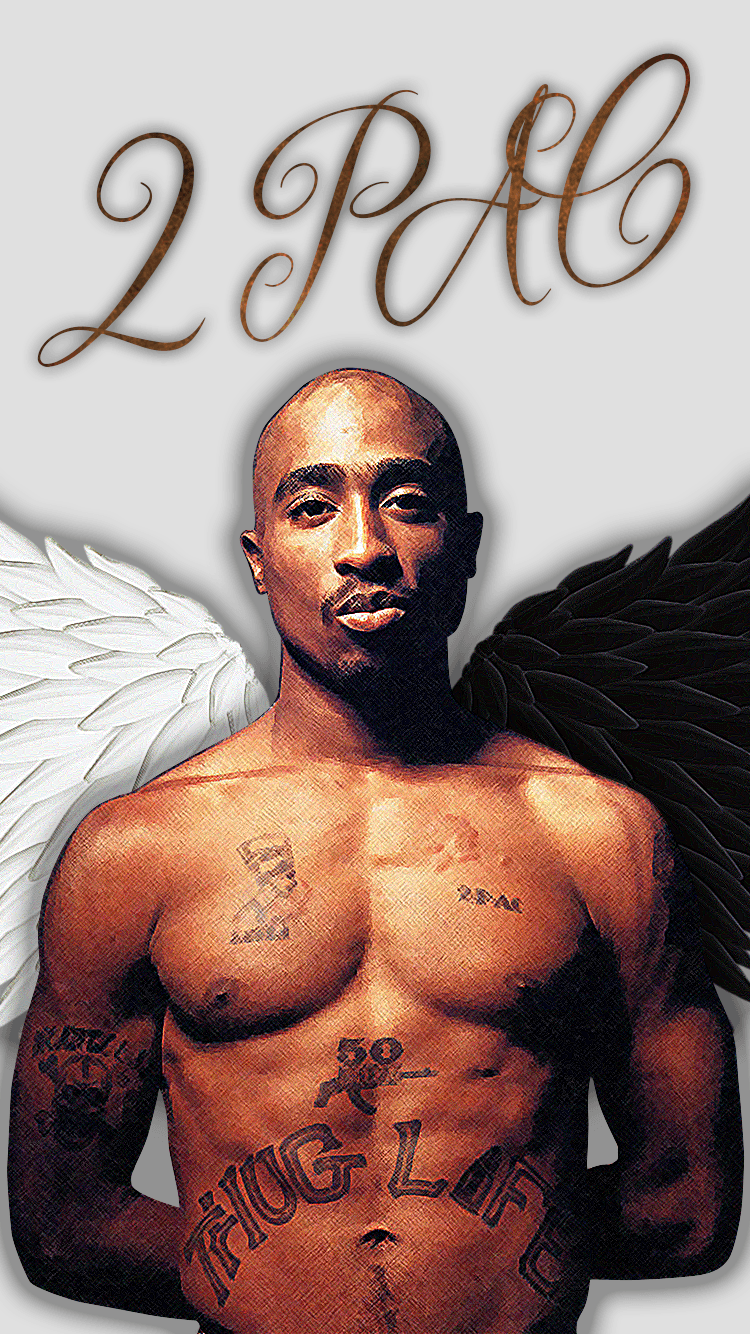 2Pac iPhone Background. iPhone Background. Poster