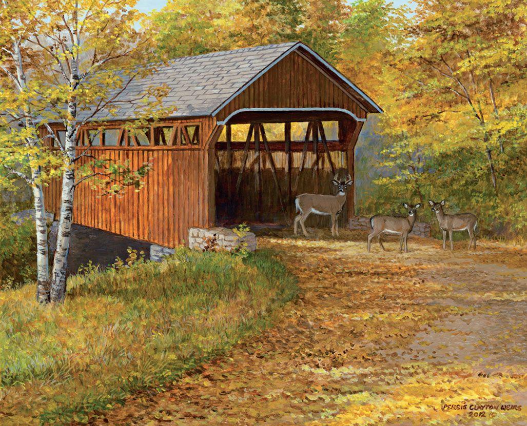 Covered Bridge In Autumn Wallpapers Wallpaper Cave 