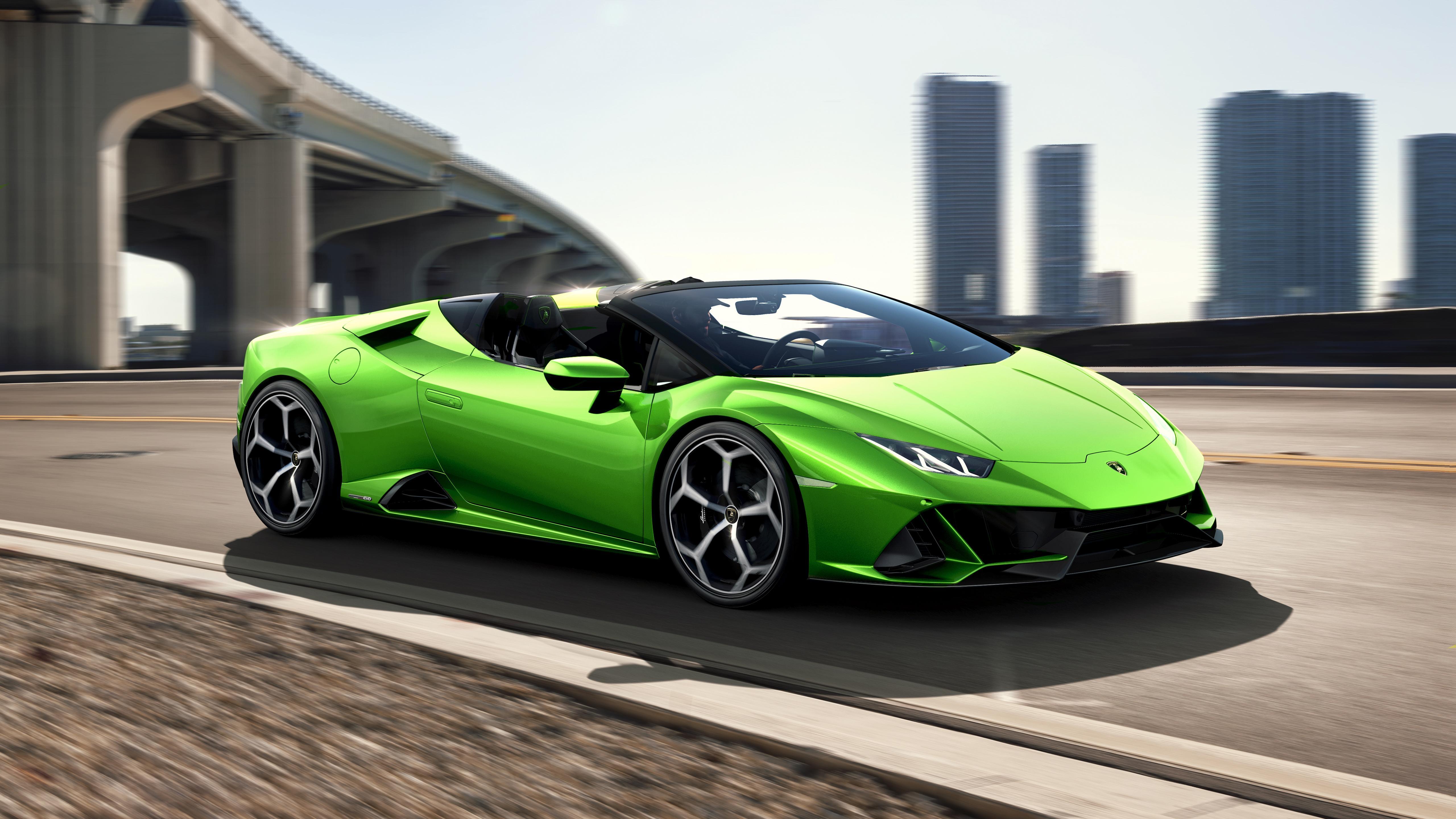 Lamborghini Huracan EVO Spyder 2019 4K 5K Wallpaper. HD