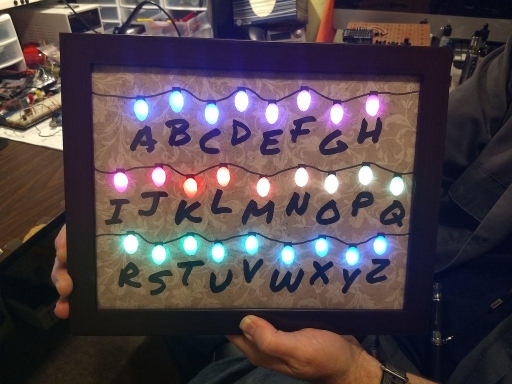 App Controlled Alphabet Board Inspired By Stranger Things: 7