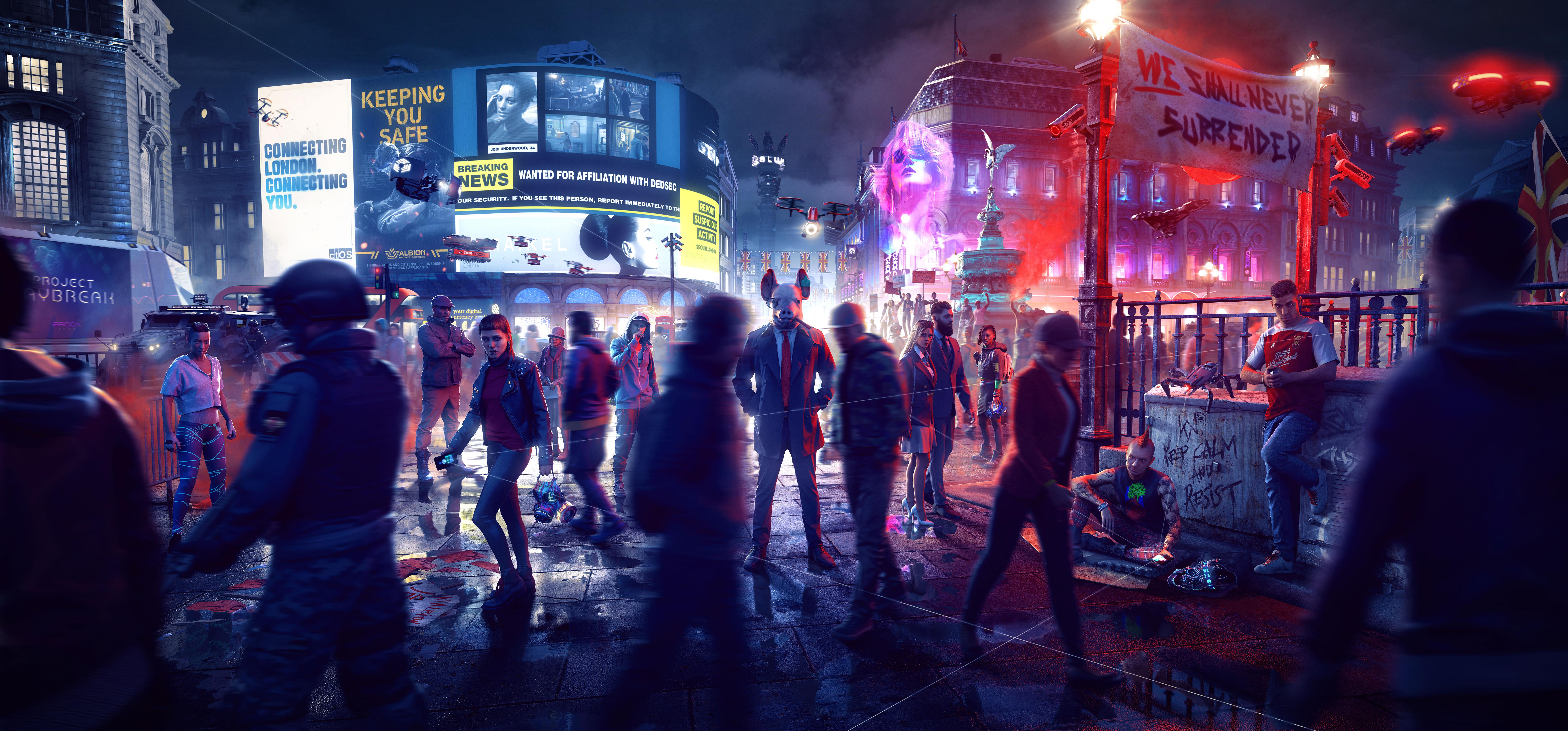 Wallpaper Watch Dogs: Legion, 2020 Games, Xbox One